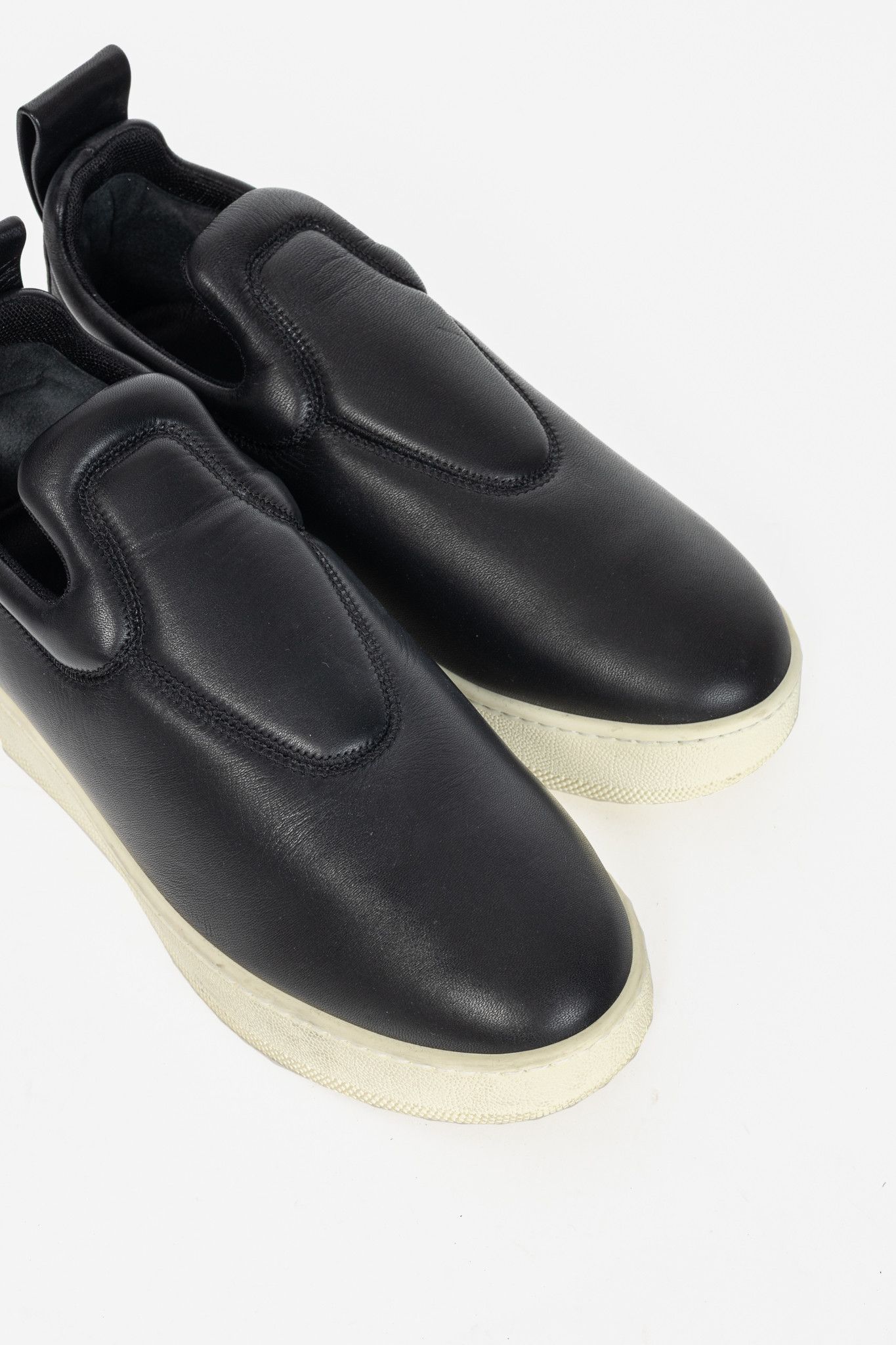 Celine Celine AW15 Black Padded-Leather Slip-On Platform Sneakers Size US 5.5 / IT 35.5 - 5 Thumbnail