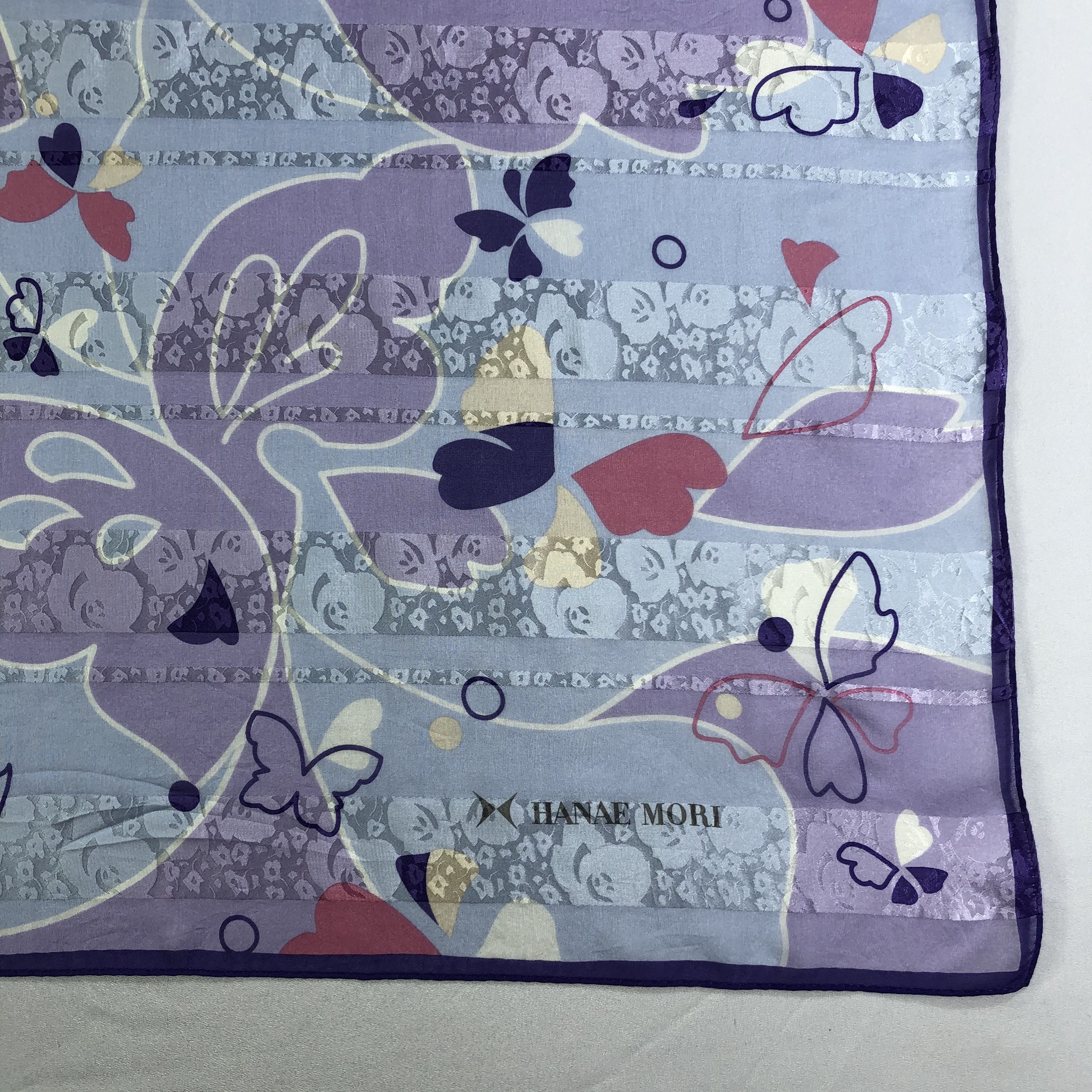Hanae Mori × Vintage Vintage Hanae Mori Silk Scarf Size ONE SIZE - 4 Thumbnail