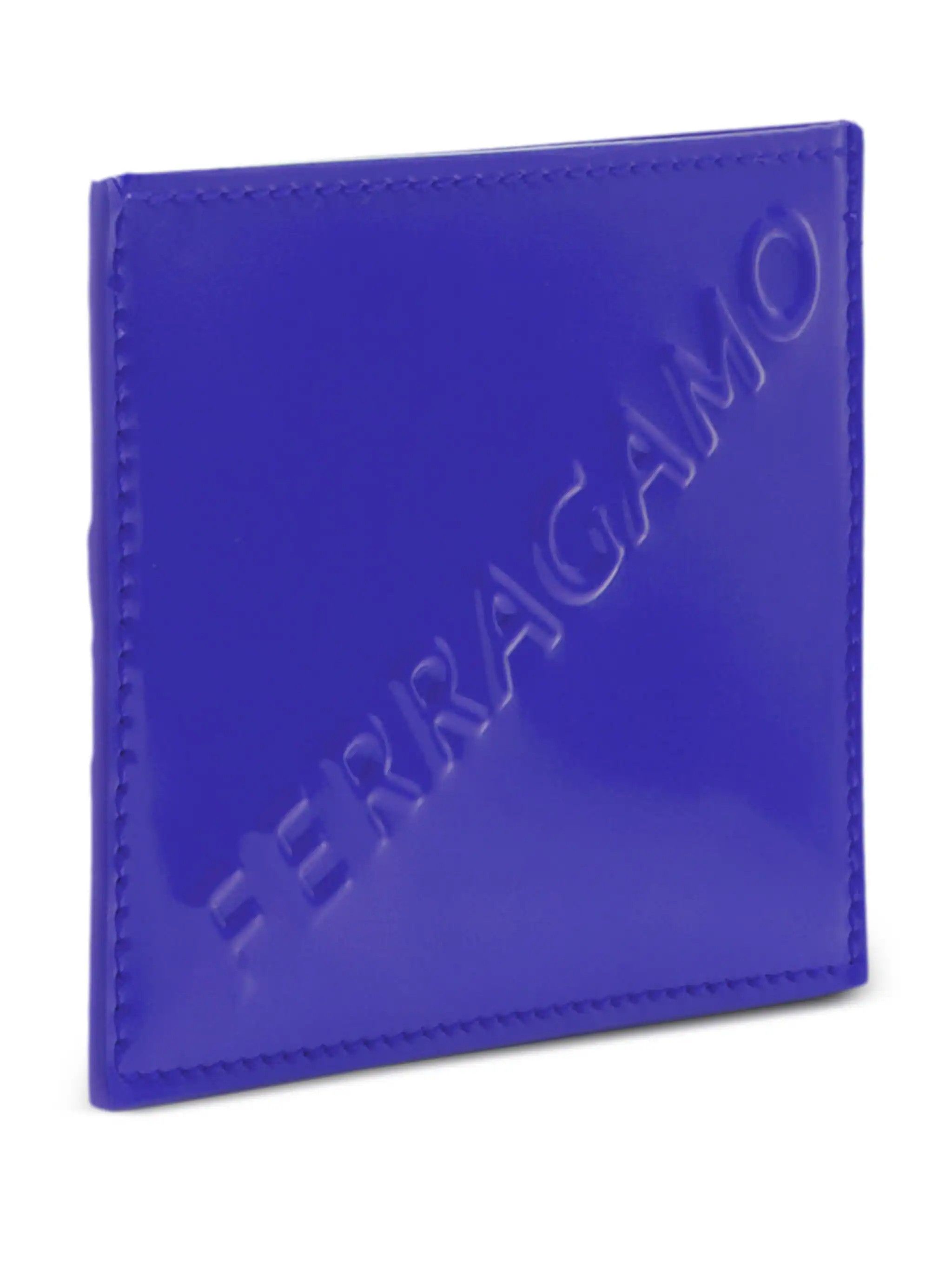 Salvatore Ferragamo o1s1rm0924 Size: OS / Embossed Bi Wallet in Blue Size ONE SIZE - 3 Thumbnail