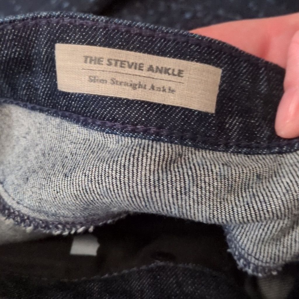 AG Adriano Goldschmied Adriano Goldschmied Stevie Ankle Slim Straight Jeans 32R Size 32" / US 10 / IT 46 - 6 Thumbnail
