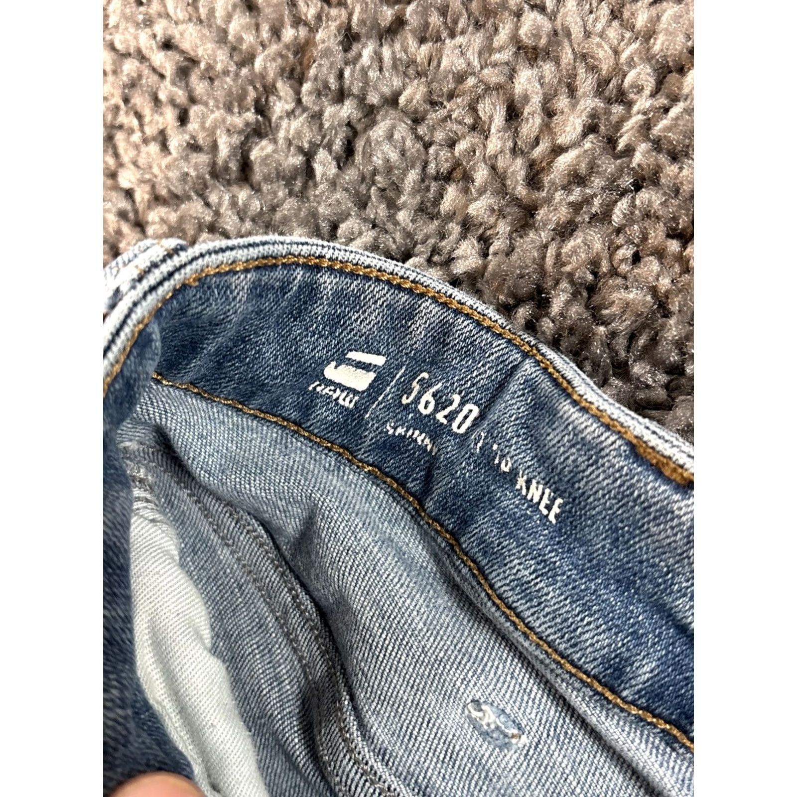 G-Star G Star Raw 5620 3D Zip Knee Skinny Jeans Mens 36x33 Light Wash Distressed Blue Denim Cotton Spandex Jeans Mens 36 Regular"} Size US 36 / EU 52 - 5 Thumbnail