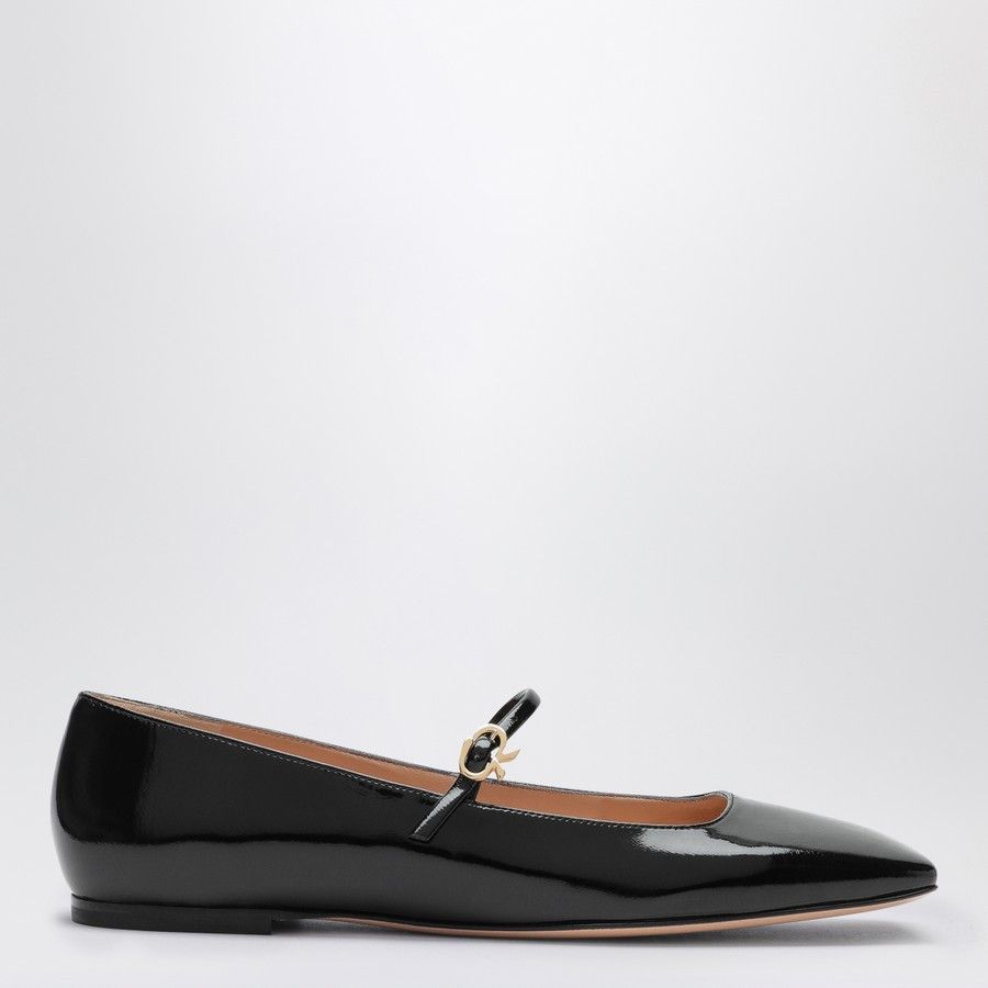 Gianvito Rossi o1d2blof0824 Ballerina in Black Size US 7 / IT 37 - 2 Thumbnail