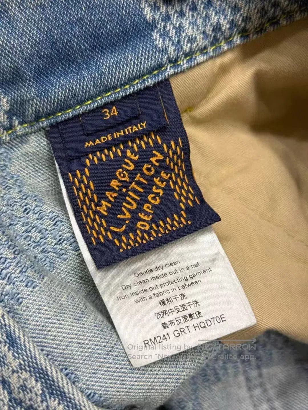 Louis Vuitton Louis Vuitton Checkered Logo Flared Jeans. Size US 34 / EU 50 - 3 Thumbnail