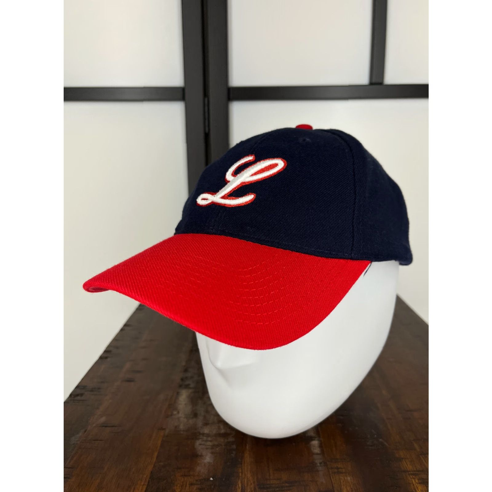 Vintage Lewis University Hat Cap Snap Back Adult One Size Red Blue Embroider Wool Blend Size ONE SIZE - 4 Thumbnail