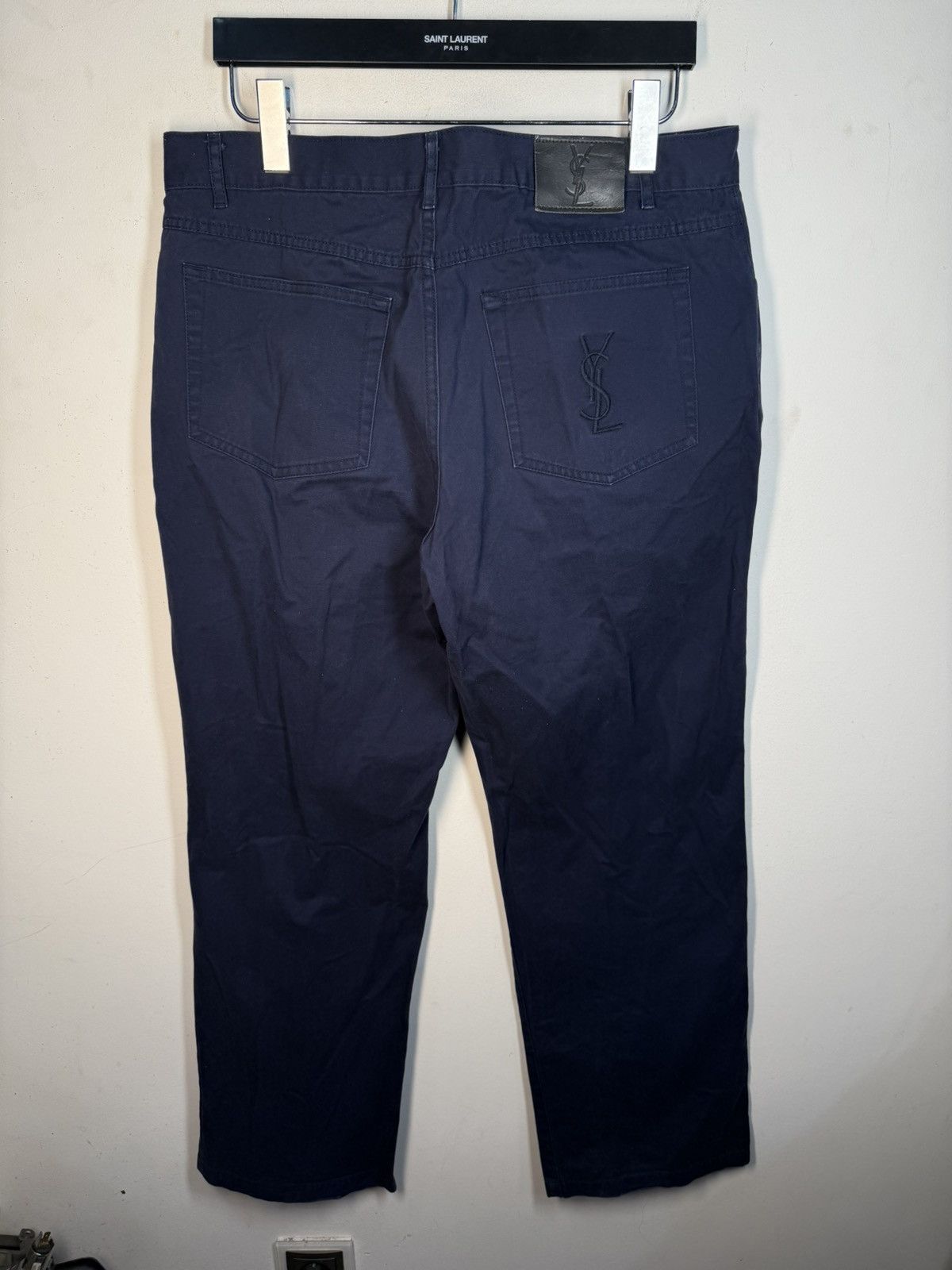 Yves Saint Laurent 36x30 YSL Jeans Denim Navy Classic Pants Vintage Size US 36 / EU 52 - 21 Thumbnail