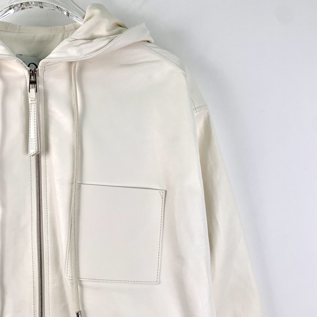 Loewe Loewe Off-white Hooded Zip-up Sweatshirt Jacket K26WX Size XS / US 0-2 / IT 36-38 - 3 Thumbnail