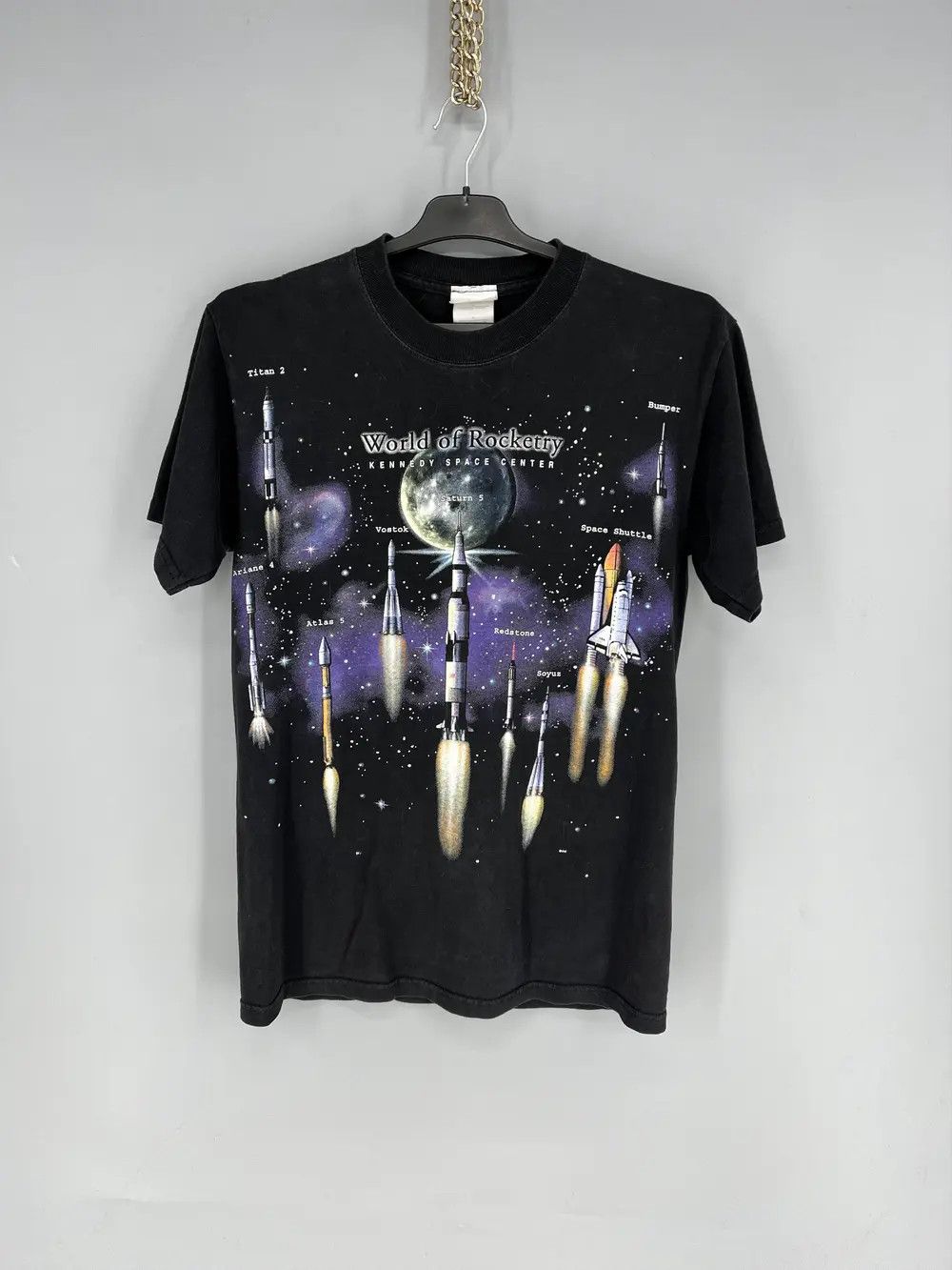 Vintage Vintage Art Unlimited NASA Space World of Rocketry Size US S / EU 44-46 / 1 - 1 Thumbnail