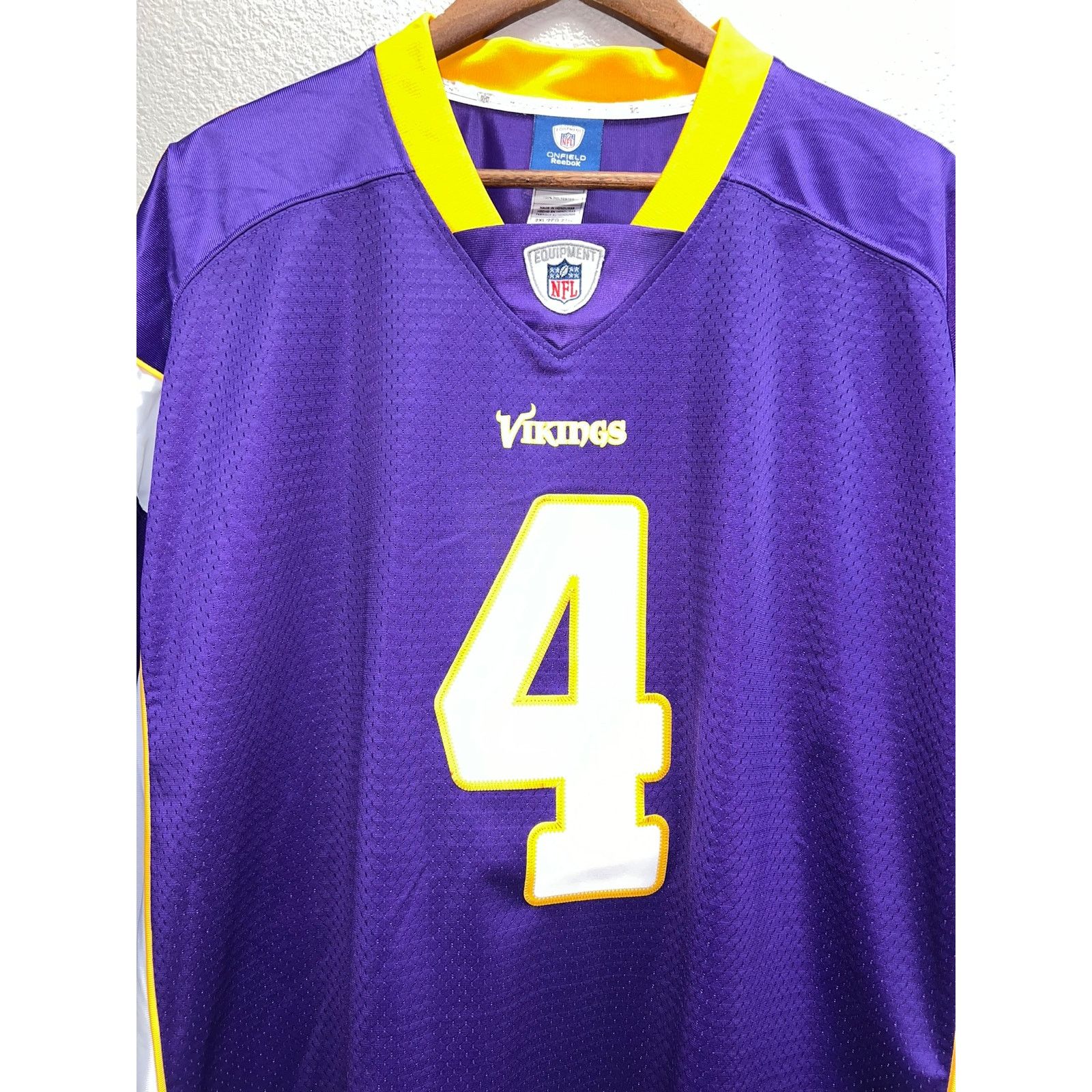 Reebok Vintage Brett Favre Jersey Minnesota Vikings Reebok Mens 2XL Size US XXL / EU 58 / 5 - 2 Thumbnail