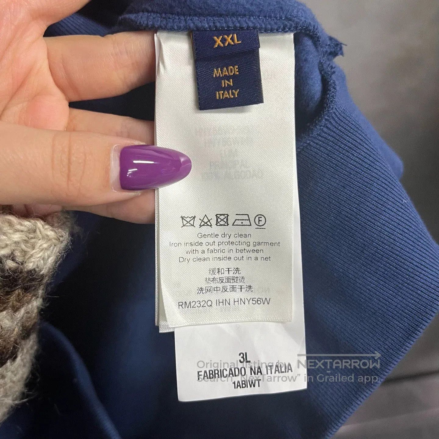 Louis Vuitton louis vuitton blue logo hoodie with drawstring. Size US XXL / EU 58 / 5 - 4 Thumbnail