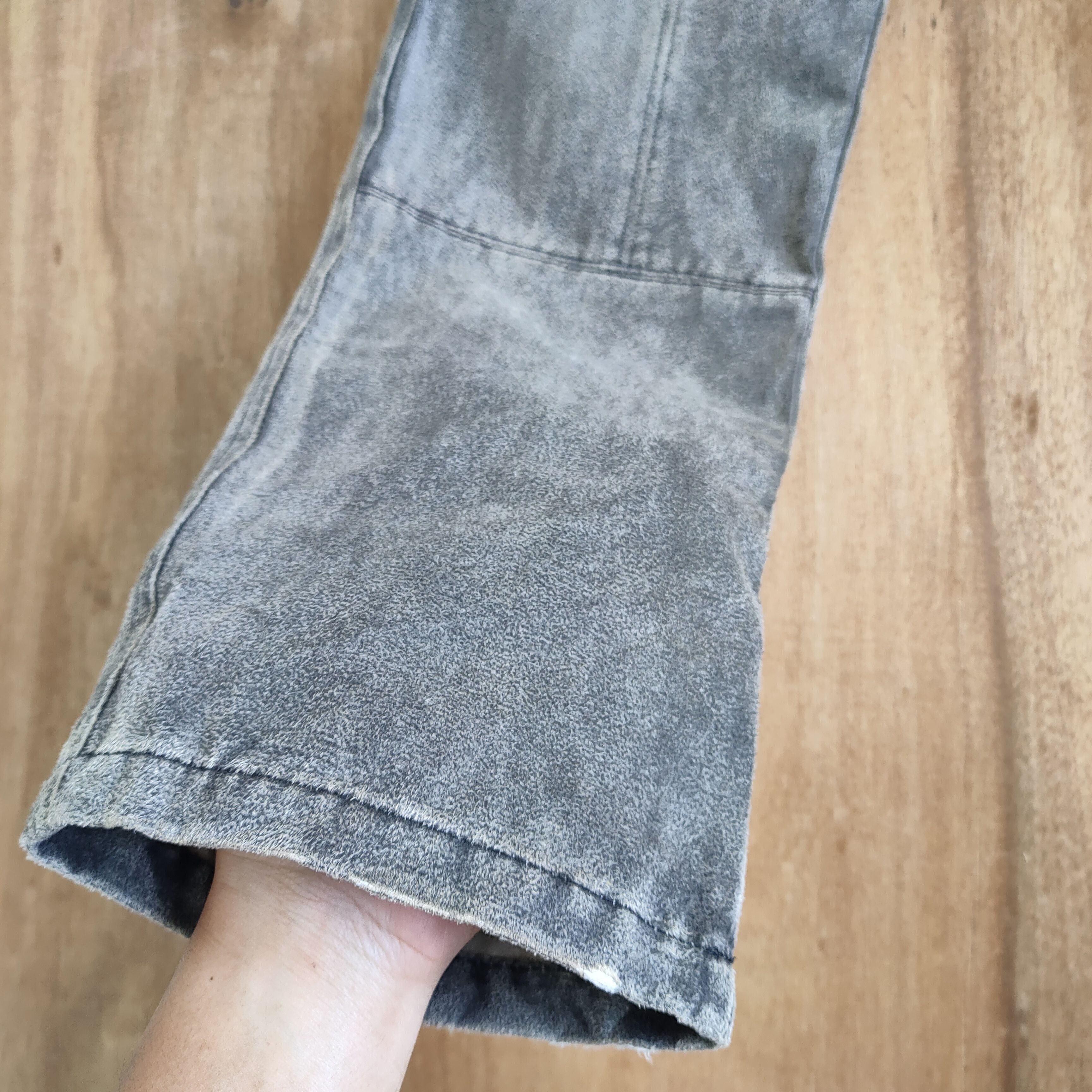Japanese Brand VINTAGE ALBE FLEECE FADED DOUBLE KNEE PANTS Size US 29 - 12 Thumbnail