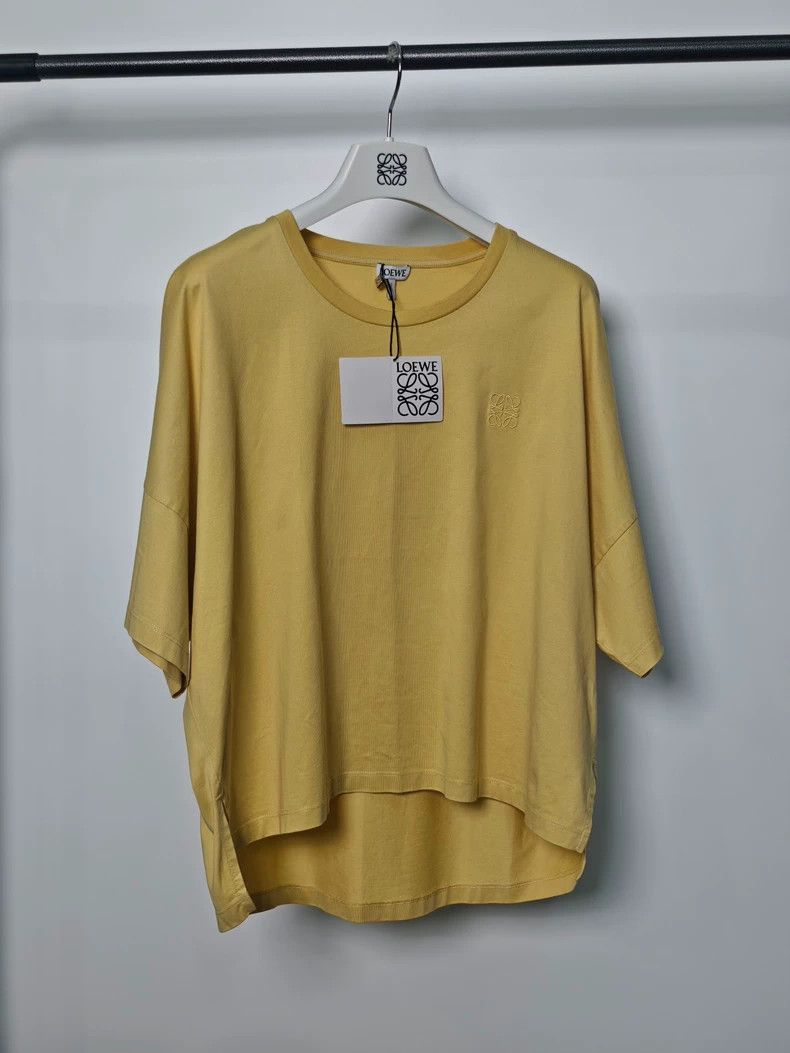 Loewe LOEWE Solid color short sleeve T-shirt with logo Size S / US 4 / IT 40 - 1 Thumbnail
