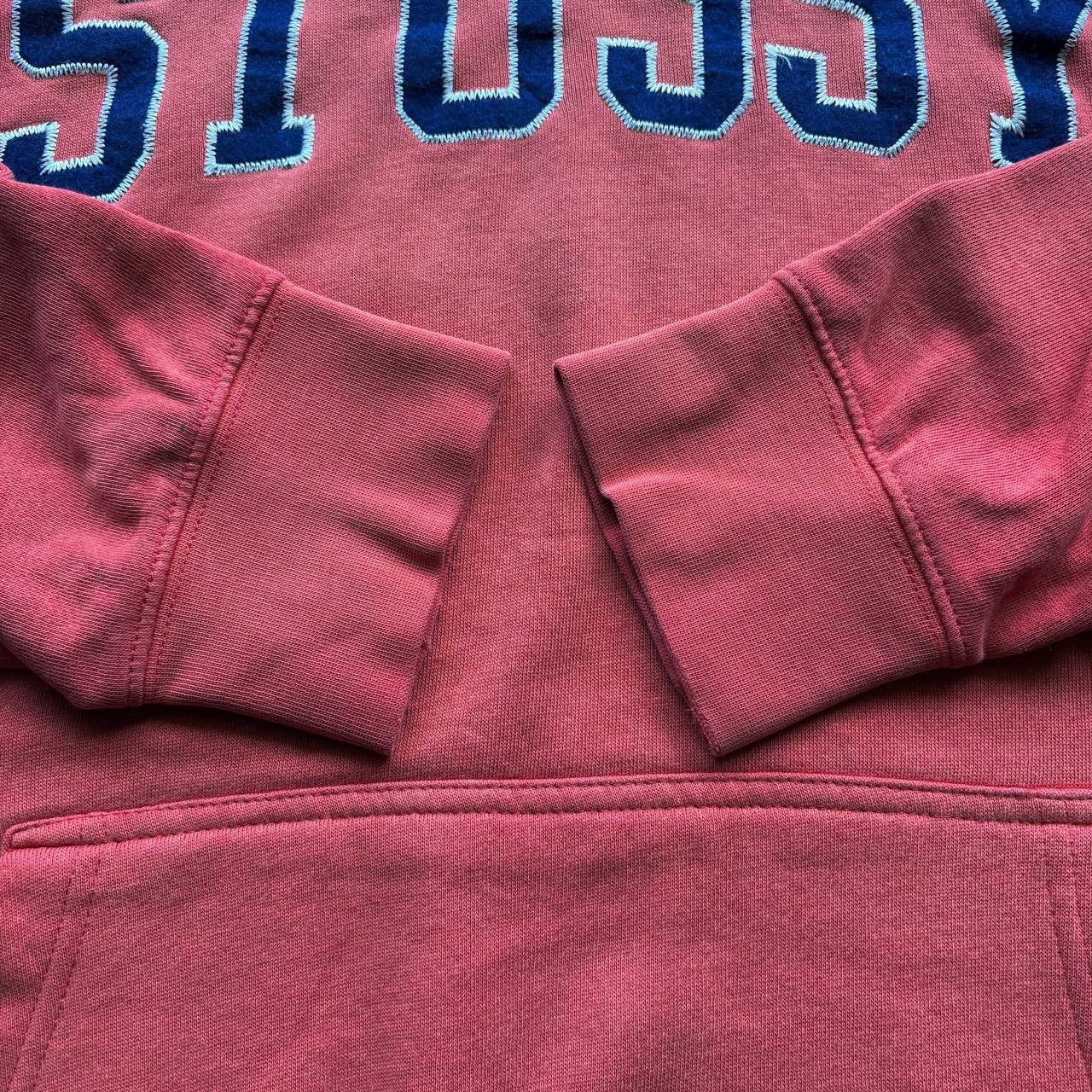 Stussy Y2K 04-06 Stussy Arch Sunfaded Salmon Colored Hoodie Size US L / EU 52-54 / 3 - 10 Thumbnail