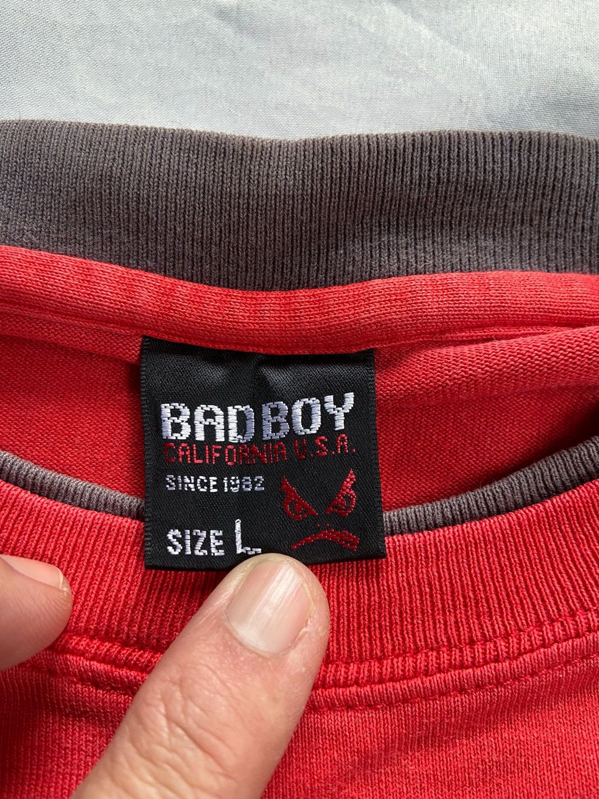 Japanese Brand BADBOY CALIFORNIA USA DOUBLE LAYER LONG SLEEVE Size US L / EU 52-54 / 3 - 11 Thumbnail