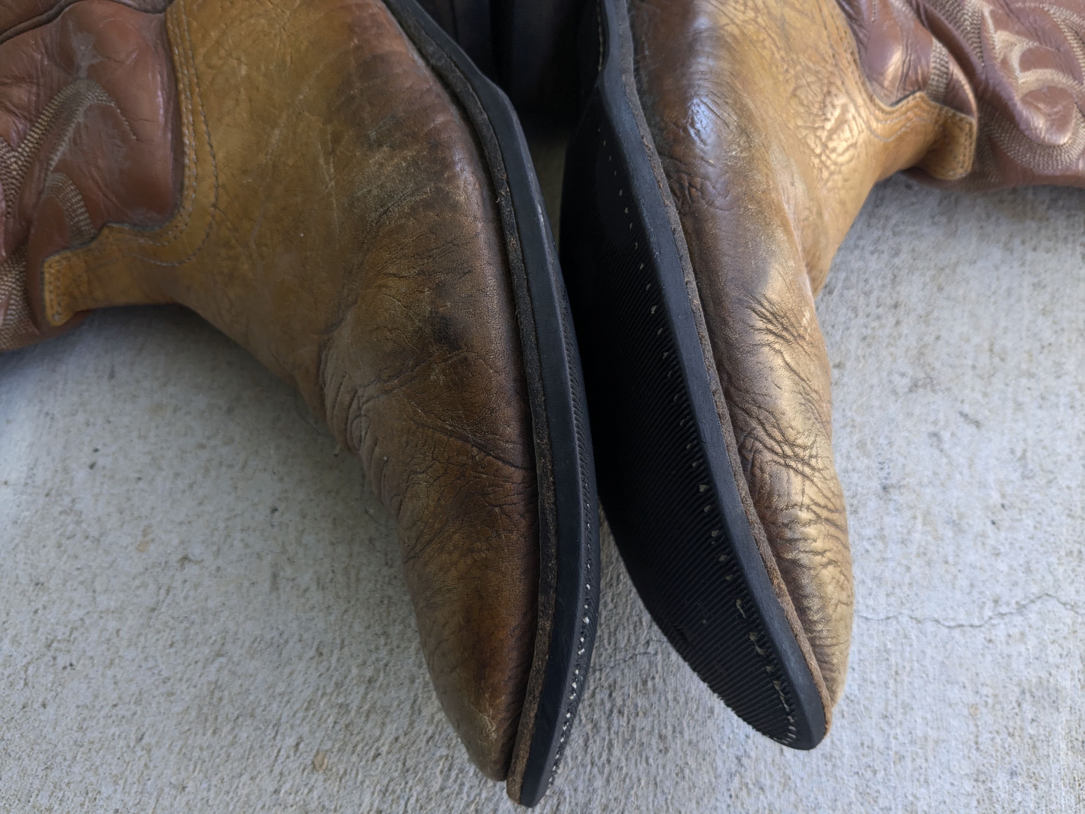 Genuine Leather Nocona Cowboy Boots Brown Leather 12 D Leather USA Size US 12 / EU 45 - 8 Thumbnail