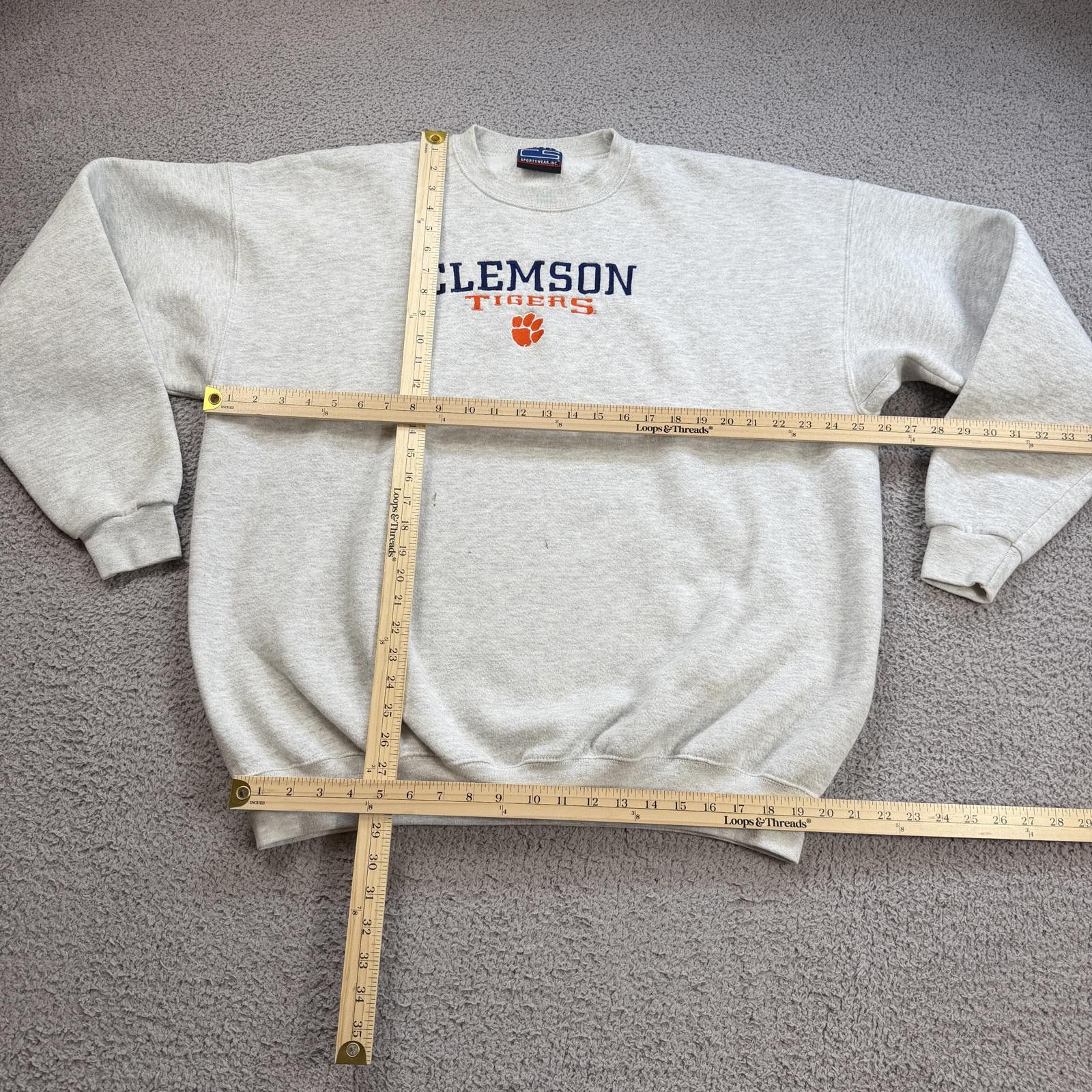 Other Vintage 90s Clemson Tigers Crewneck Sweatshirt USA Made XXL Size US XXL / EU 58 / 5 - 2 Thumbnail