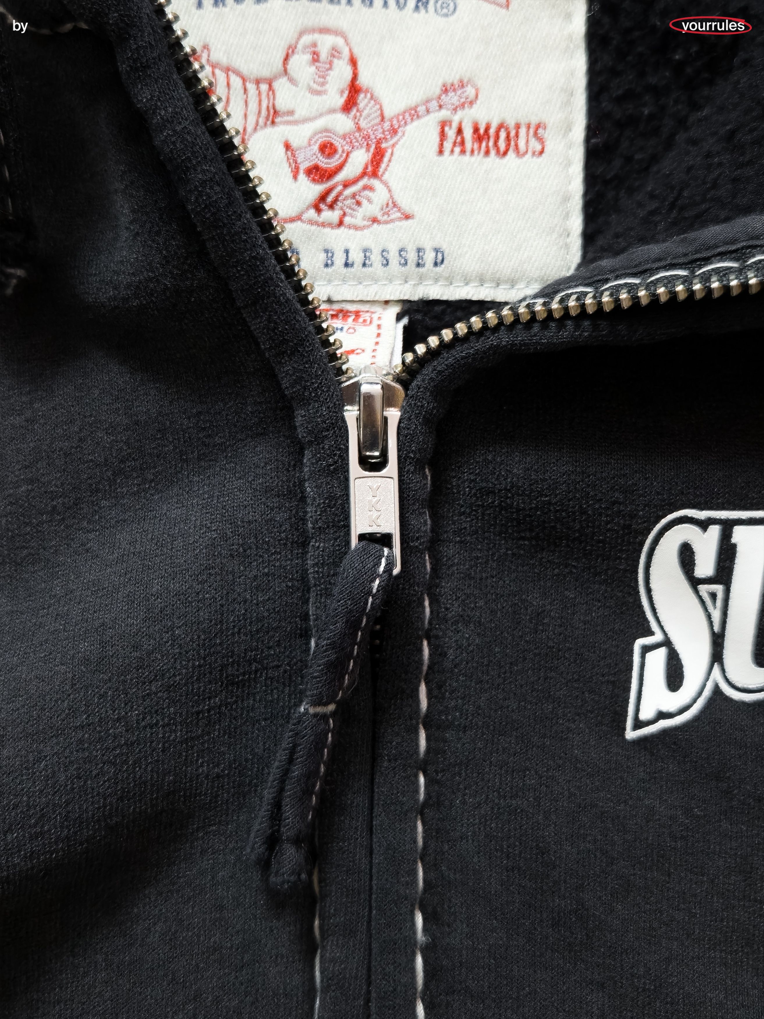 Supreme × True Religion Supreme x True Religion Zip-up hoodie (black) Size US M / EU 48-50 / 2 - 4 Thumbnail