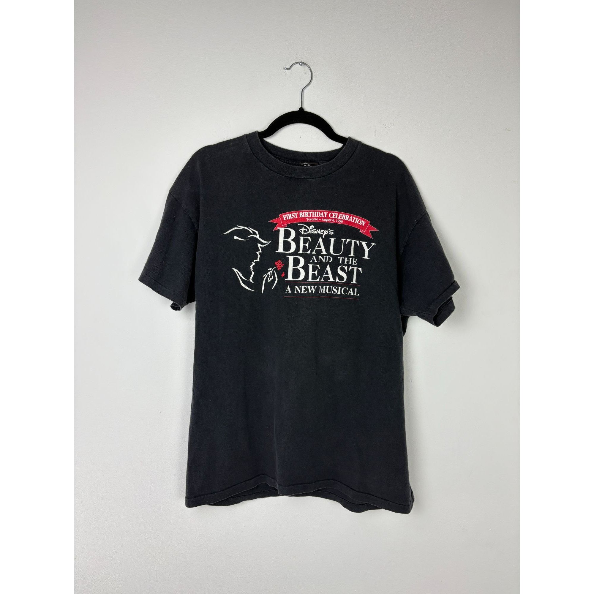 Disney Vintage 90s Beauty and the Beast Musical Disney T Size L / US 10 / IT 46 - 1 Thumbnail