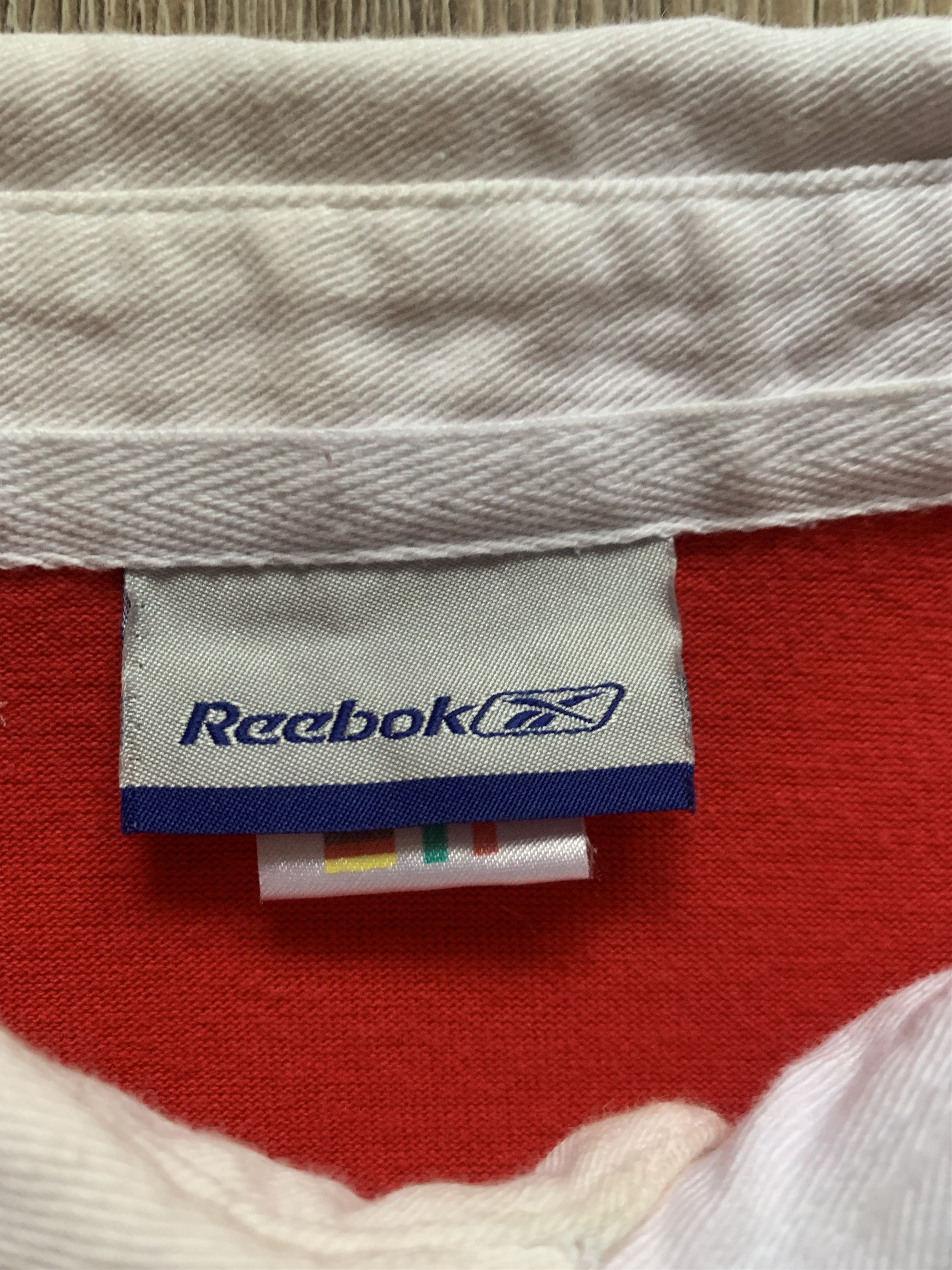 Reebok Rare Reebok Wales Red Cotton Long Sleeve Rugby Polo Shirt Size US L / EU 52-54 / 3 - 5 Thumbnail