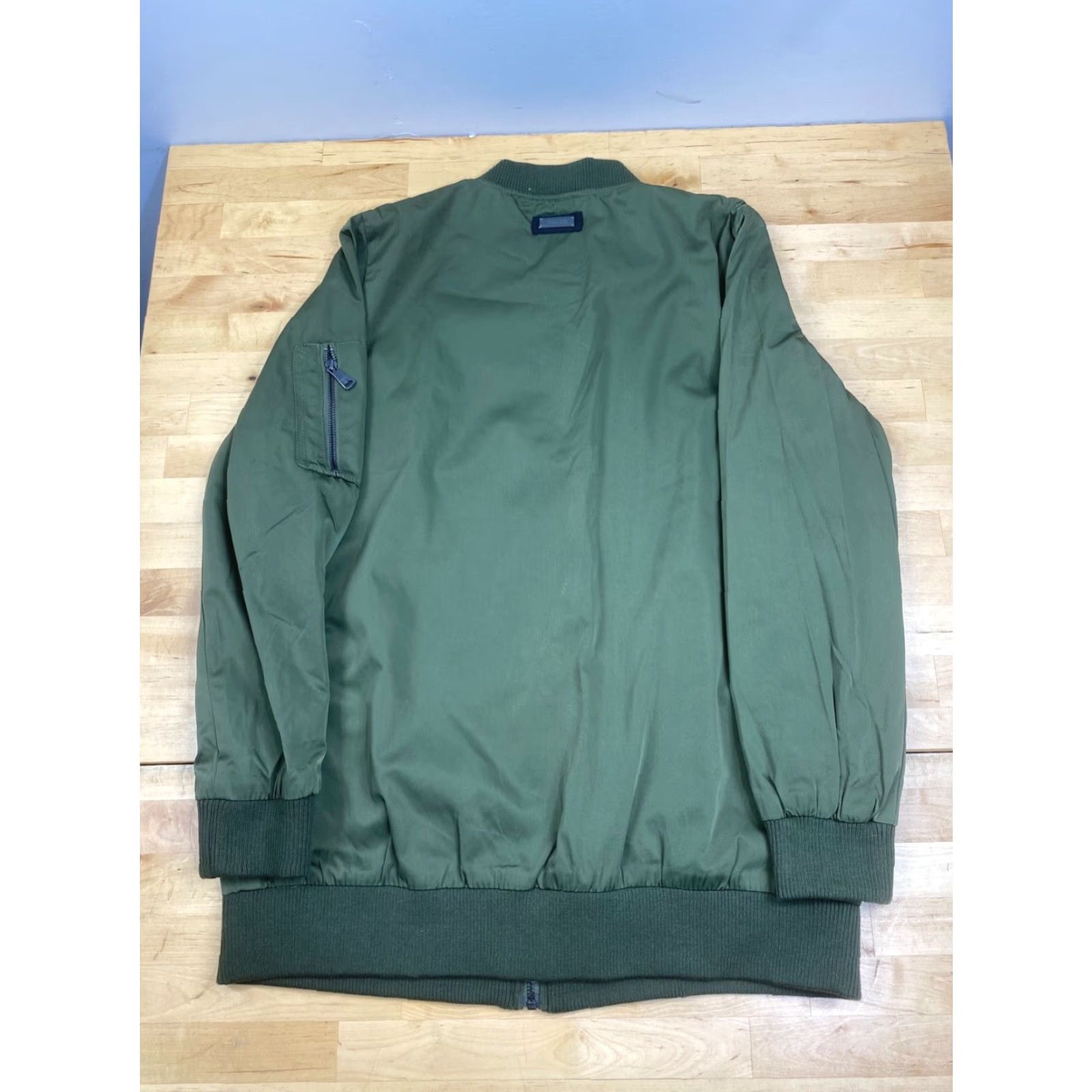 Vintage Bernardo Bomber Jacket Mens M Green Casual Zip Pockets Size US M / EU 48-50 / 2 - 2 Thumbnail