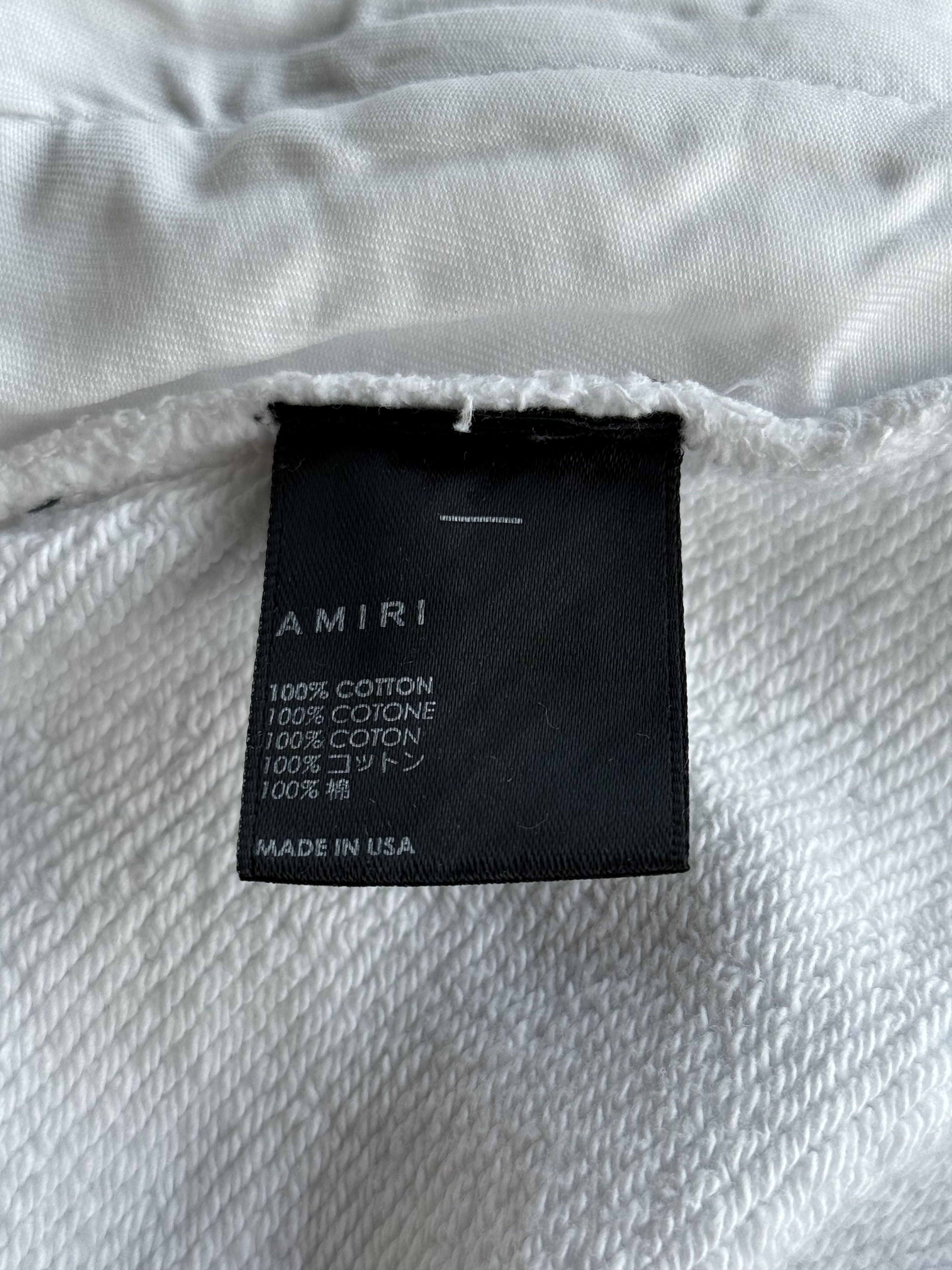 Amiri Amiri White Floral & Green MA Logo Shorts Size US 28 / EU 44 - 4 Thumbnail