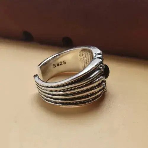 VIBE Vintage Thai Silver 925 Ring Size ONE SIZE - 8 Thumbnail