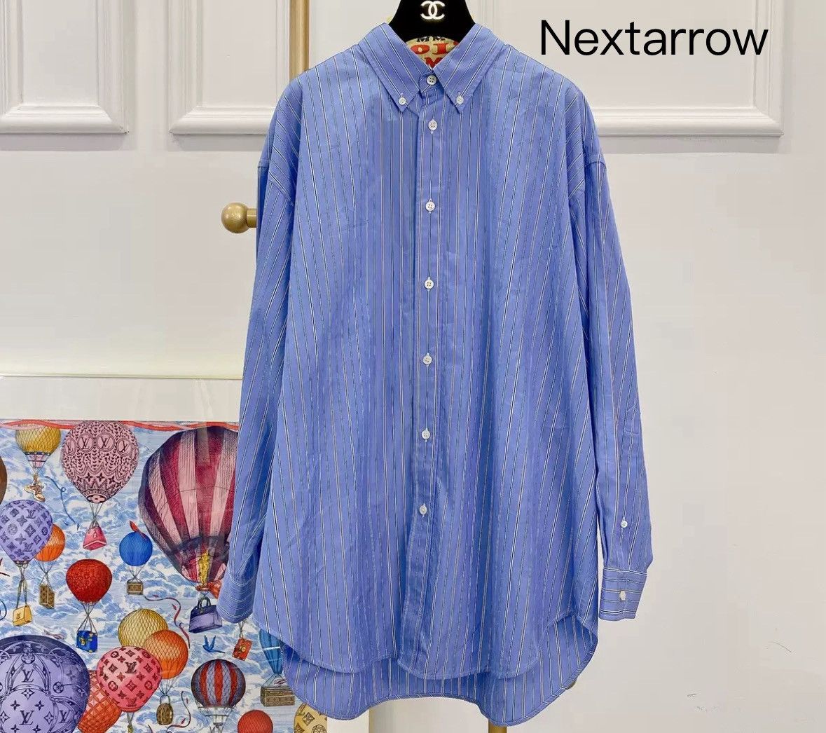 Balenciaga BALENCIAGA long vertical stripe shirt2412-Nextarrow Size US S / EU 44-46 / 1 - 1 Thumbnail