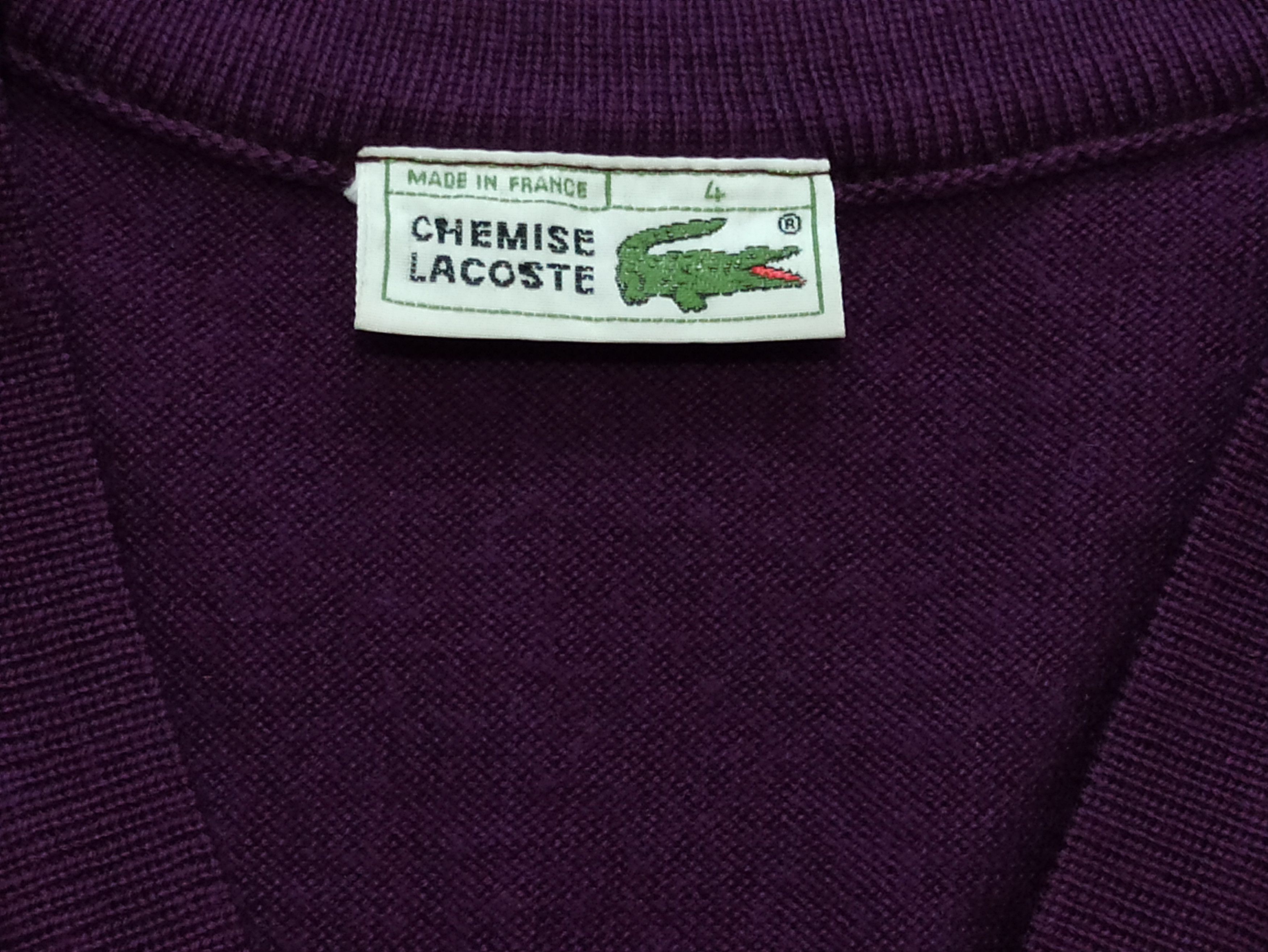 Lacoste Lacoste Wool Vest - Purple, Vintage, Excellent Condition Size US L / EU 52-54 / 3 - 2 Thumbnail