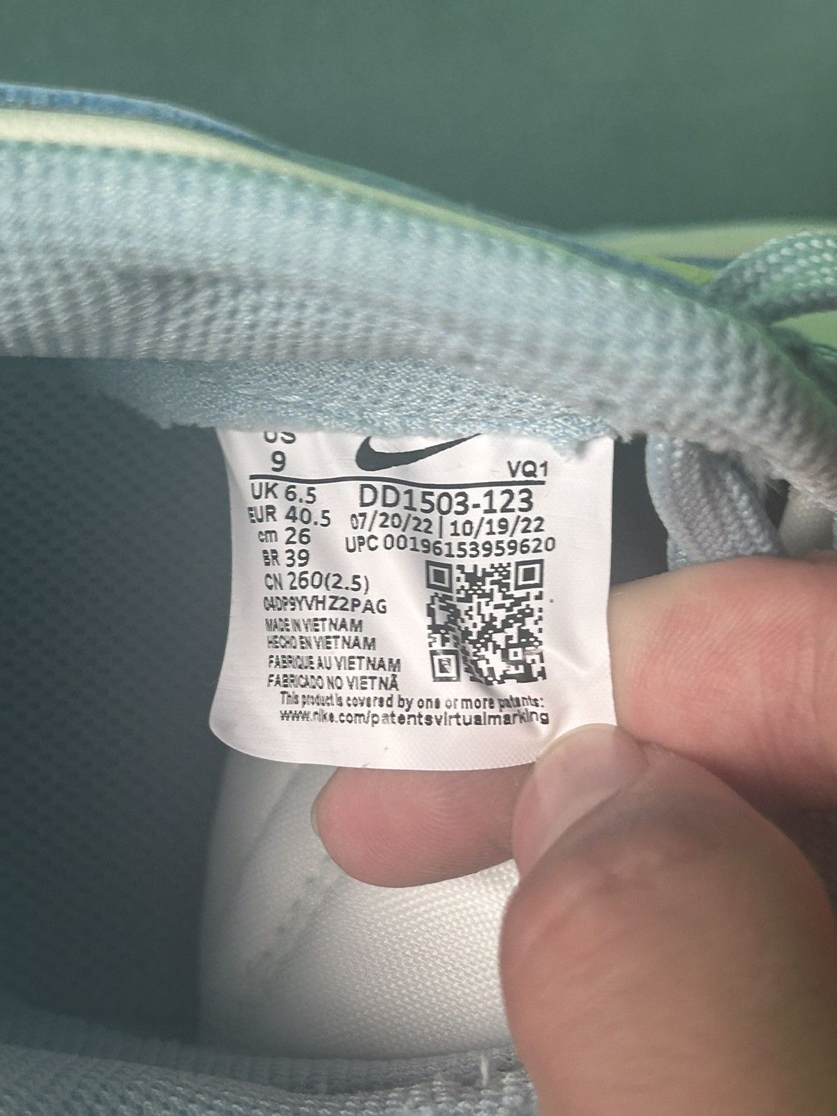 Nike Nike Dunk Low Ocean Bliss 2023 Size US 9 / IT 39 - 10 Thumbnail