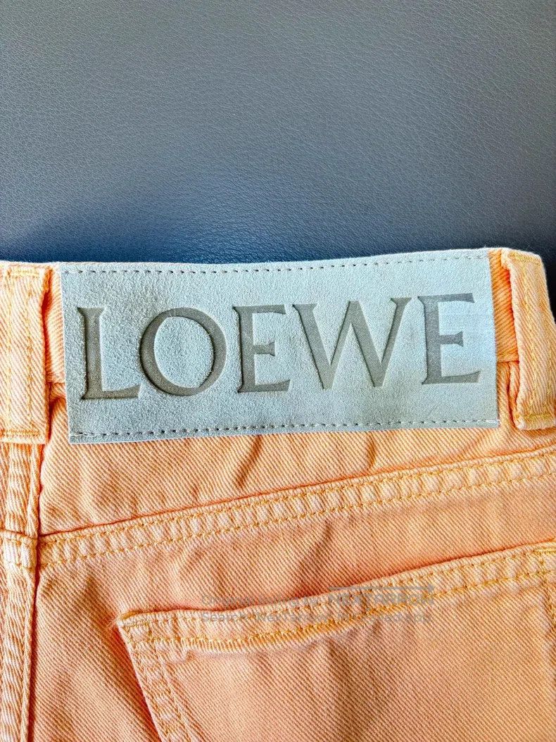 Loewe Loewe Fringed Denim Shorts with Gradual Color Change in Or Size 42" / US 20 - 5 Thumbnail