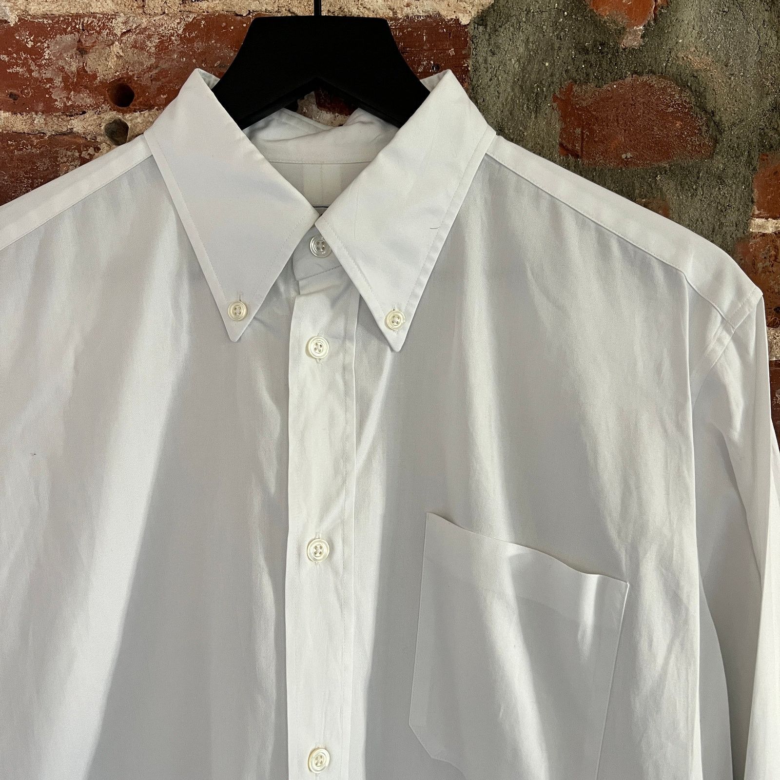 Hermes Hermes Men's White Dress Shirt 40 15 3/4 Medium NOTE BUTTON Size US M / EU 48-50 / 2 - 1 Thumbnail
