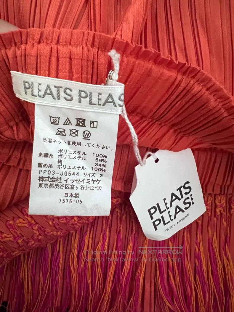 Issey Miyake Issey Miyake size:3 Fringed Midi Skirt Size 31" - 4 Thumbnail