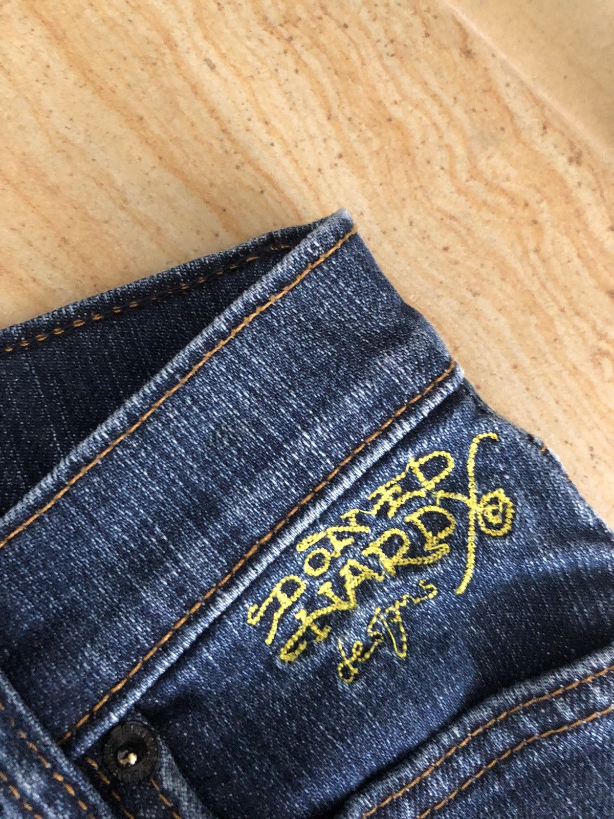 Christian Audigier × Ed Hardy × Vintage VINTAGE ED HARDY BY CHRISTIAN AUDIGIER Y2K STYLE JEANS Size 25" / US 0 / IT 36 - 3 Thumbnail
