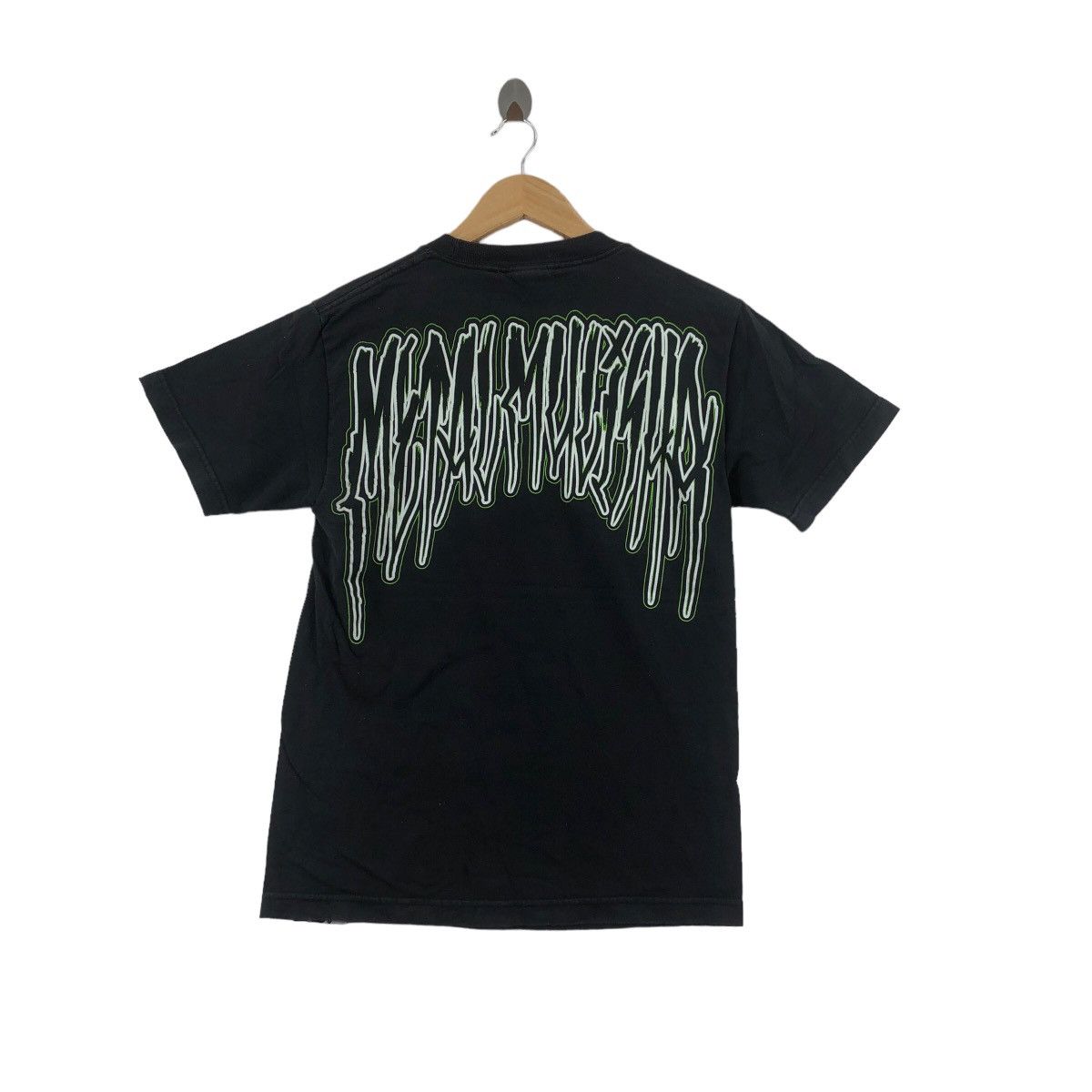 Vintage Y2K Metal Mulisha T Shirt Mens Large Skull Wings Eagle AOP Graphic  Black, image size:1200x1200