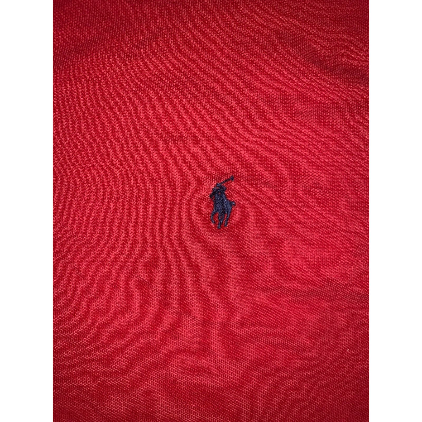 Polo Ralph Lauren Polo Ralph Lauren Red Polo Shirt Black Pony Mens Large Size US L / EU 52-54 / 3 - 3 Thumbnail