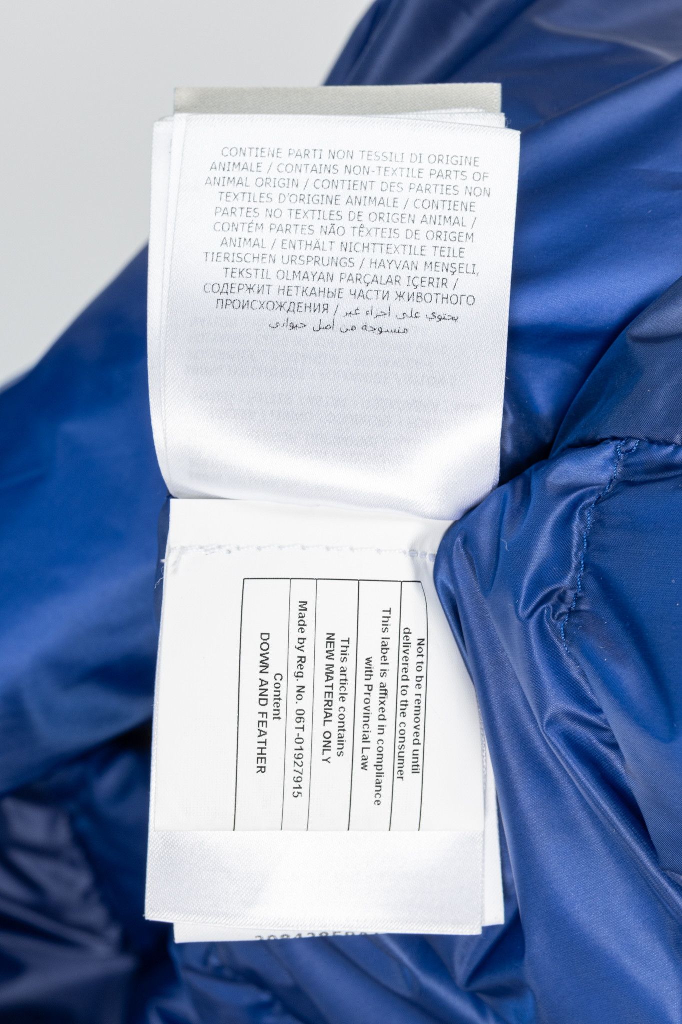Moncler Moncler Longue Saison Agay Blue Quilted-Nylon Puffer Jacket Size US XL / EU 56 / 4 - 15 Thumbnail