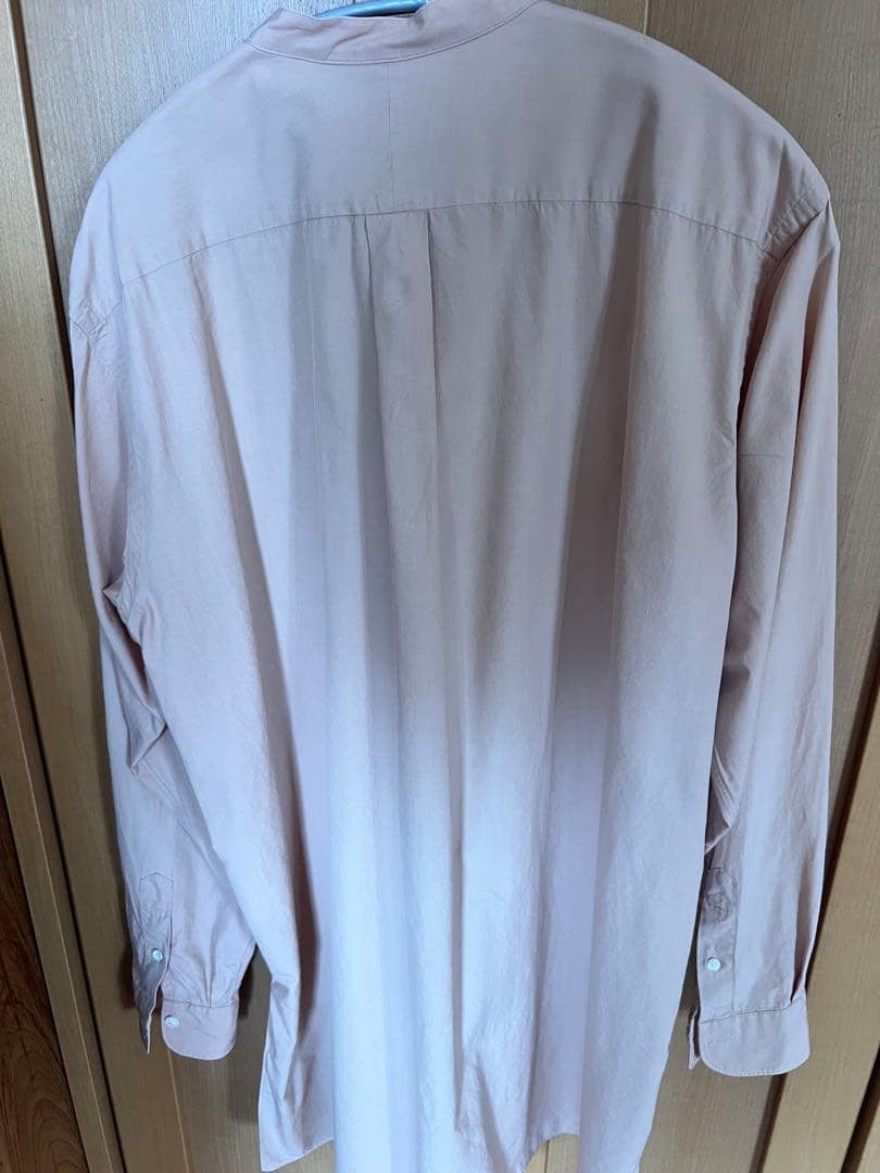 Comoli COMOLI Pink Band Collar Shirt Size 2 Size US M / EU 48-50 / 2 - 2 Thumbnail
