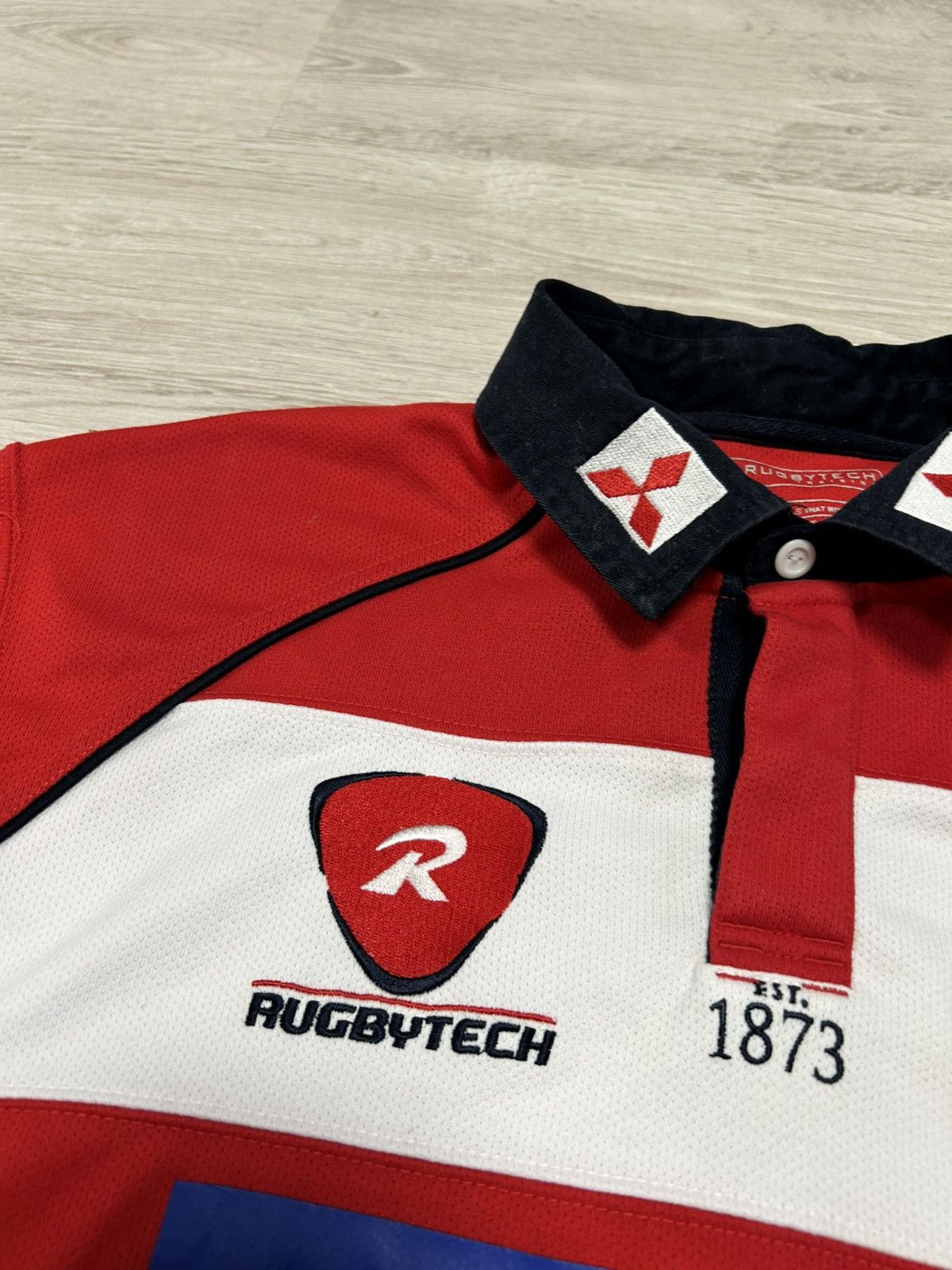 Vintage Gloucester Rugby Home Shirt 2009/2010 - Rugbytech XXL Size US XXL / EU 58 / 5 - 4 Thumbnail