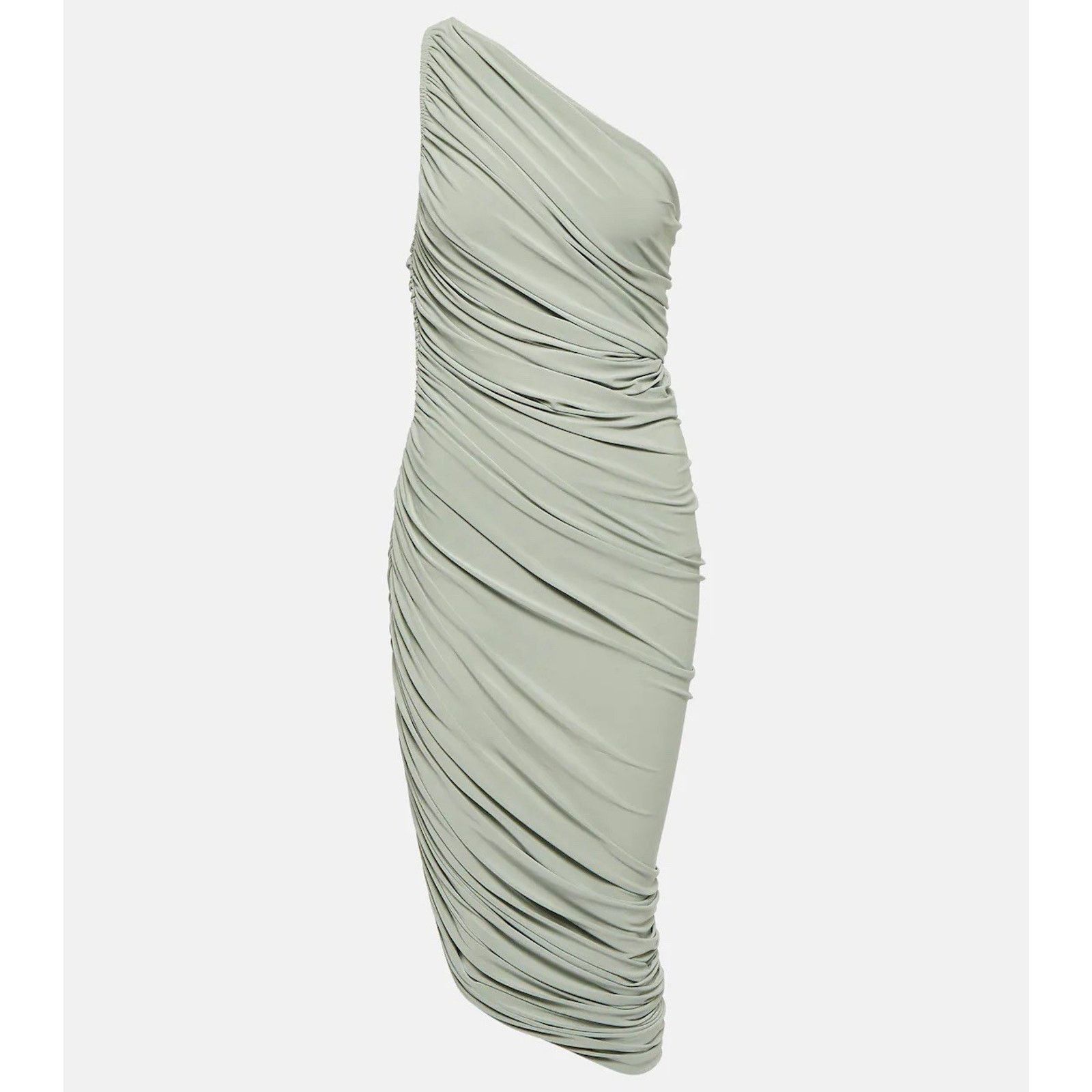 Norma Kamali NORMA KAMALI Diana one-shoulder Midi Light Green 36 / S Size S / US 4 / IT 40 - 2 Thumbnail