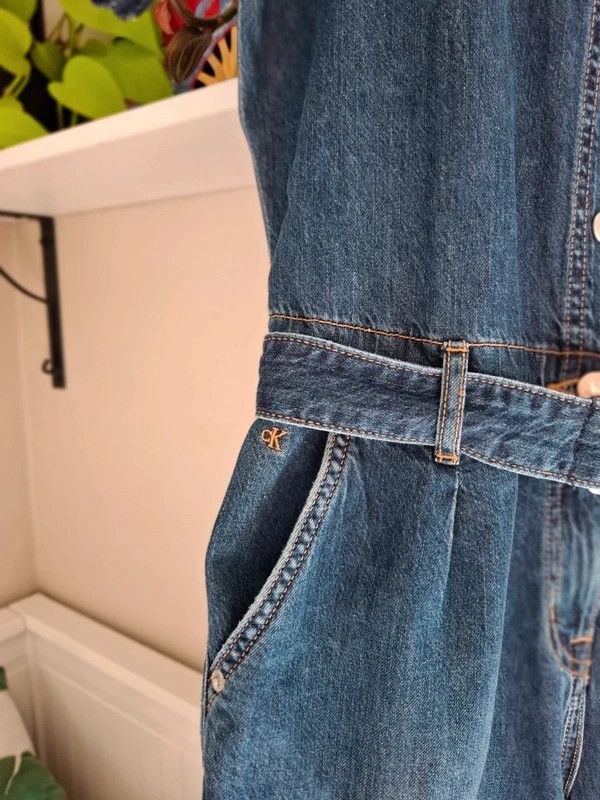 Calvin Klein Calvin Klein denim jumpsuit, size 14 Size 36" / US 14 / IT 50 - 4 Thumbnail