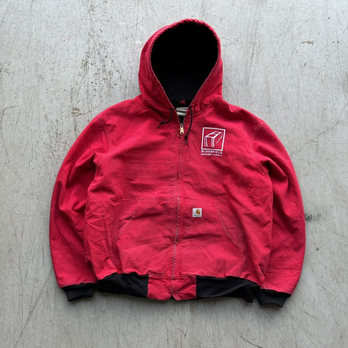 Carhartt × Vintage Vintage Carhartt Faded Hooded Crimson Red Jacket Sz XXL Size US XXL / EU 58 / 5 - 1 Thumbnail