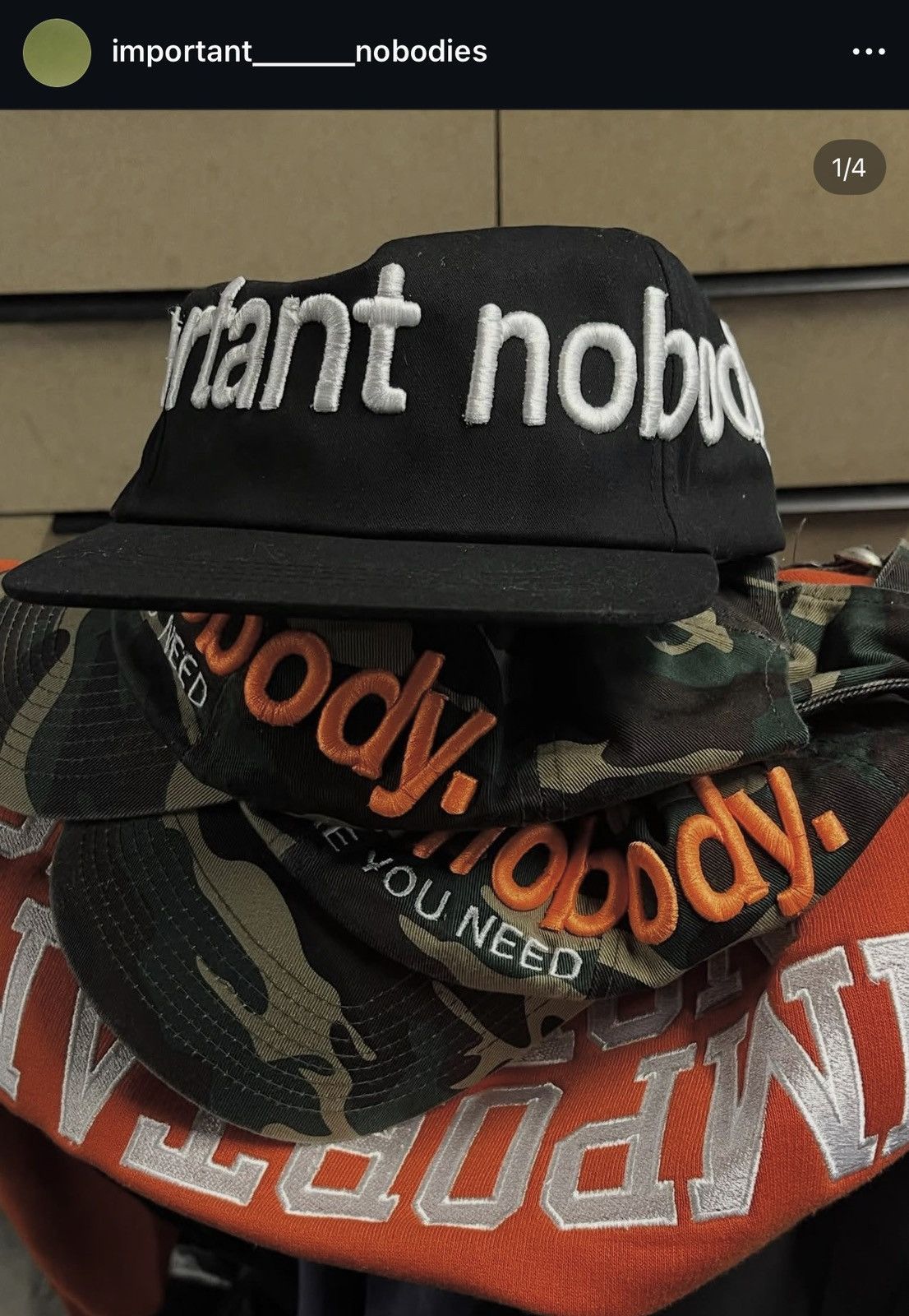 Other Important Nobody. Yupong Hat Size ONE SIZE - 5 Thumbnail