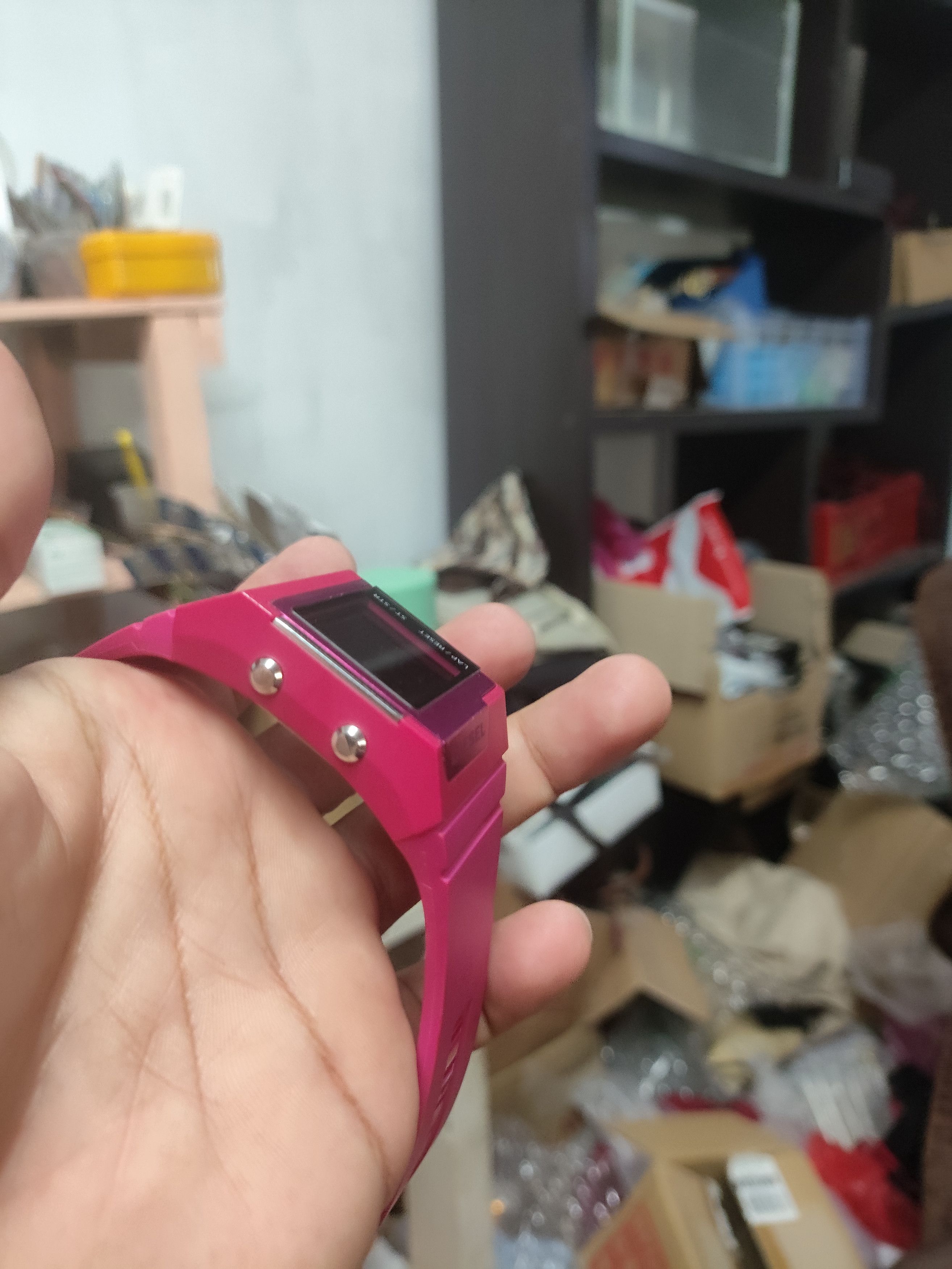 Diesel Vintage 💥 Diesel Digital Watch Red Metallic Monster Size ONE SIZE - 13 Thumbnail