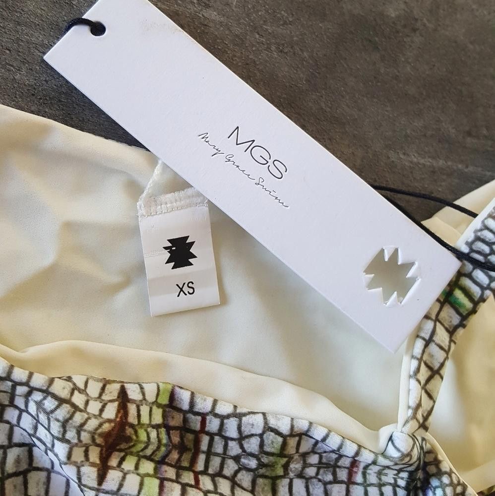Designer White Animal Print Bikini Bottoms Size ONE SIZE - 3 Thumbnail