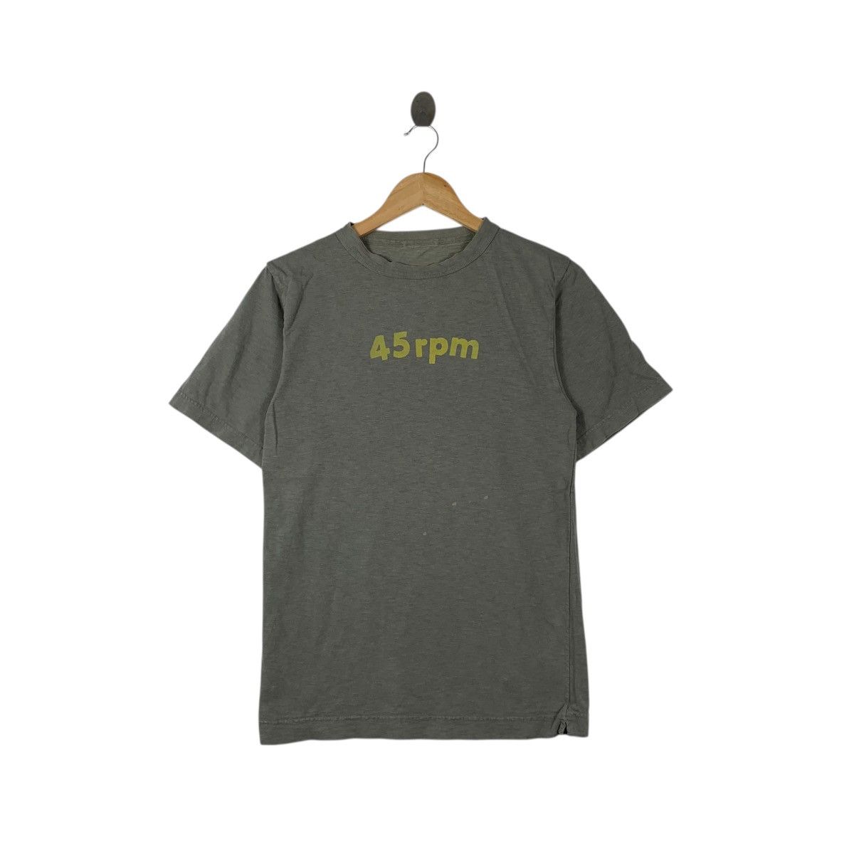 45rpm Vintage 45RPM STUDIO Natural Pure Dye Center Logo Tee Shirt Size XS / US 0-2 / IT 36-38 - 1 Thumbnail