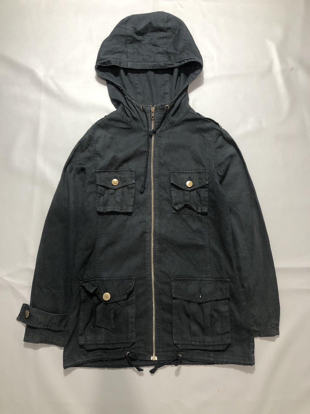 JAPANESE DOUBLE POCKET ZIPPER JACKET HOODIE GOA STYLE