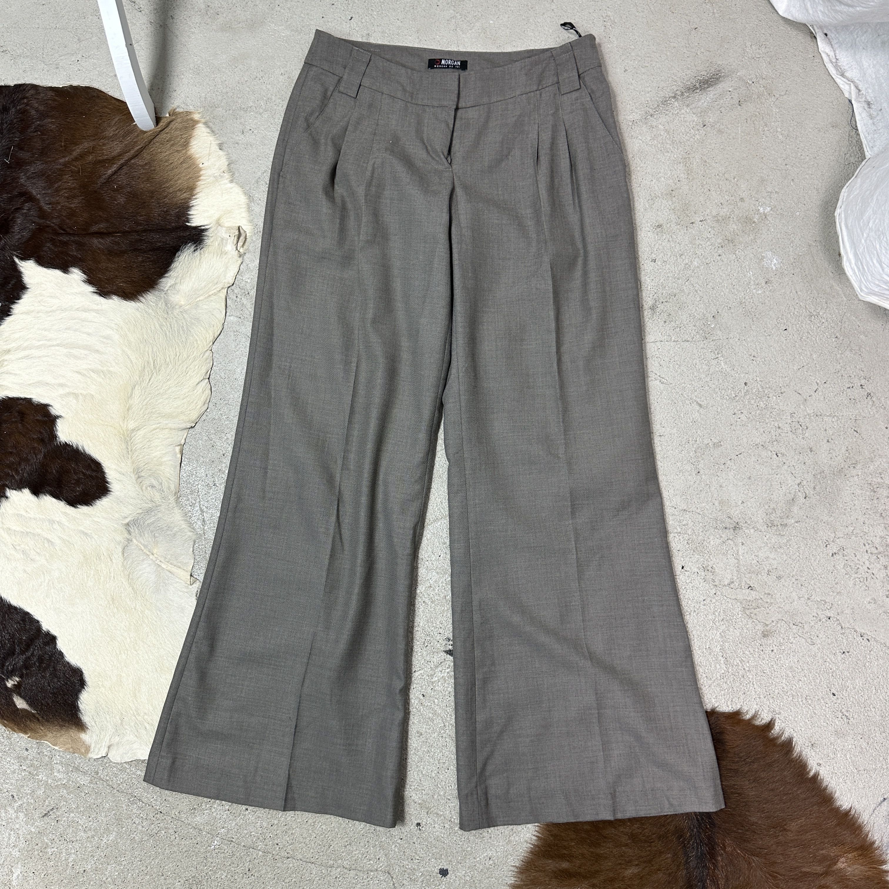 Vintage Vintage Avant Garde Elegant Wide Leg Morgan Pants Y2K Size 26" / US 2 / IT 38 - 2 Thumbnail