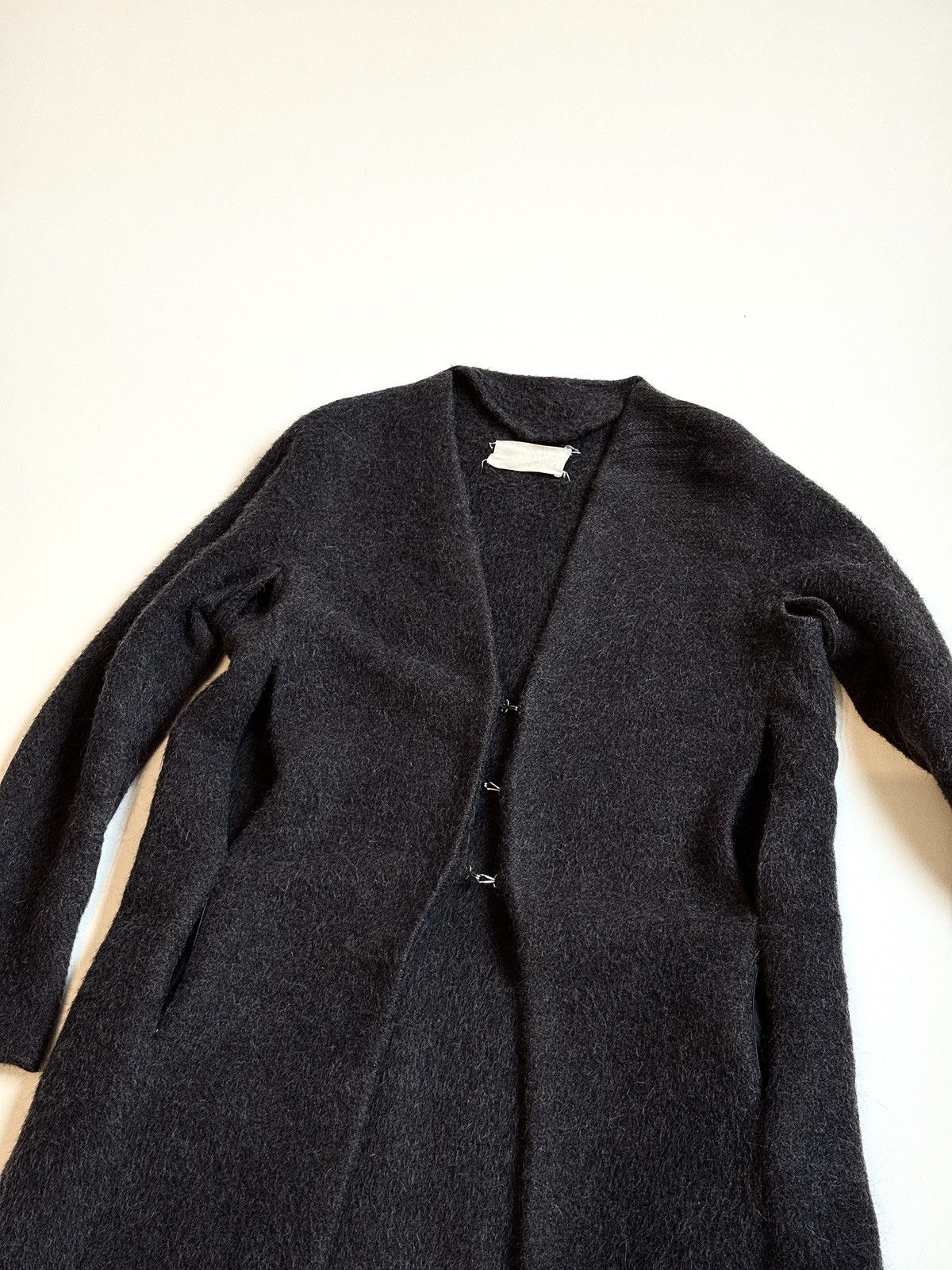 Maison Margiela FW1991 Metal Hook Mohair Coat Open Armpits and Zipped Vents Size L / US 10 / IT 46 - 5 Thumbnail