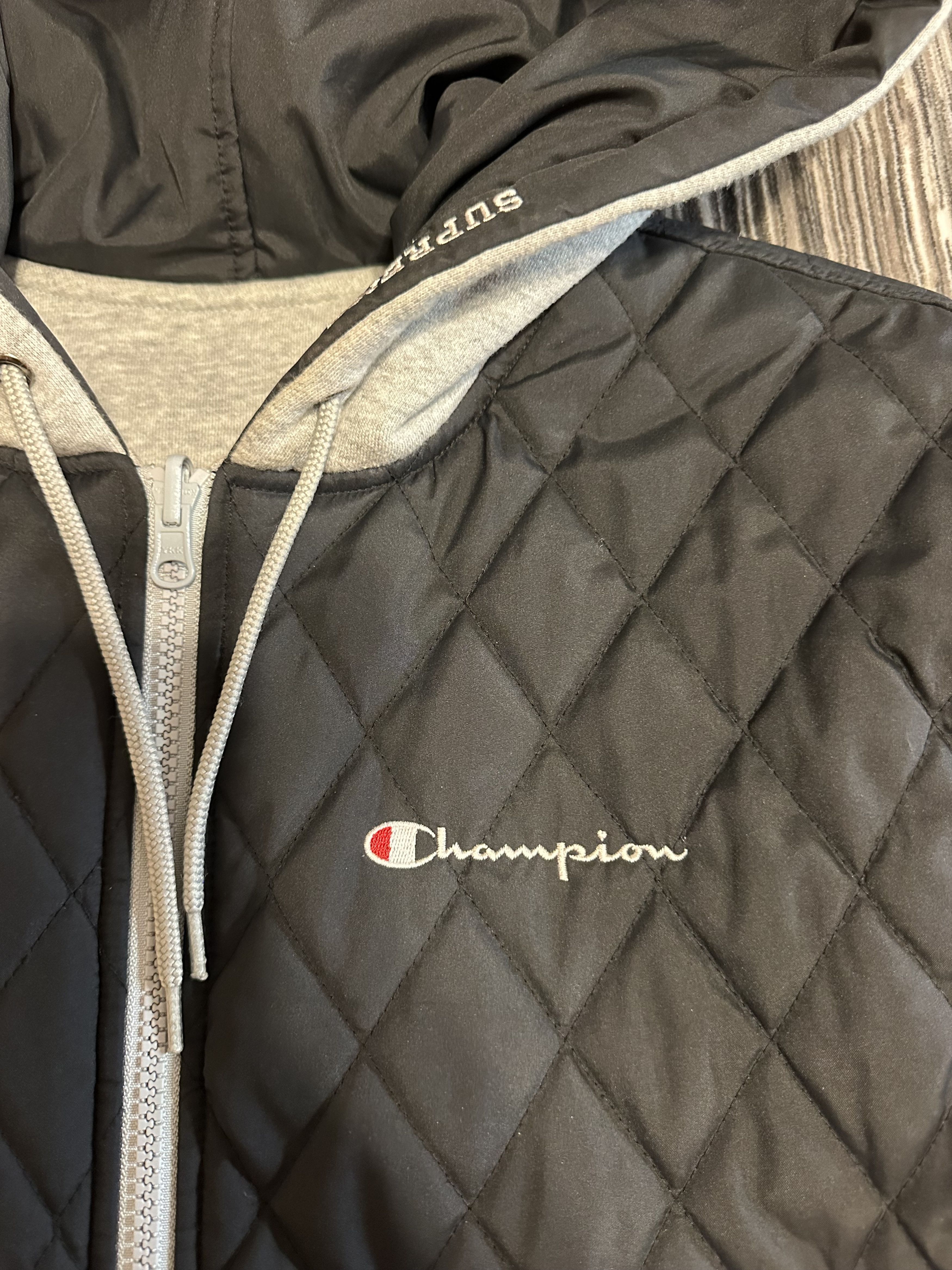 Champion × Supreme SUPREME Champion 2014 Reversible Zip up hoodie Jacket Black Size US L / EU 52-54 / 3 - 6 Thumbnail