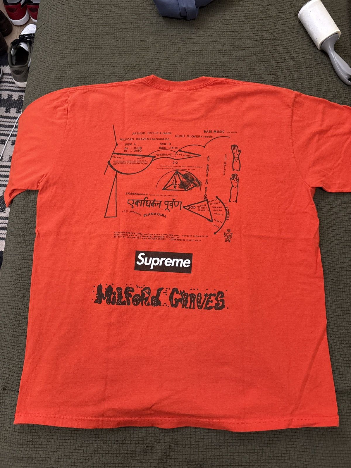 Supreme Supreme milford graves orange t Size US XL / EU 56 / 4 - 1 Thumbnail