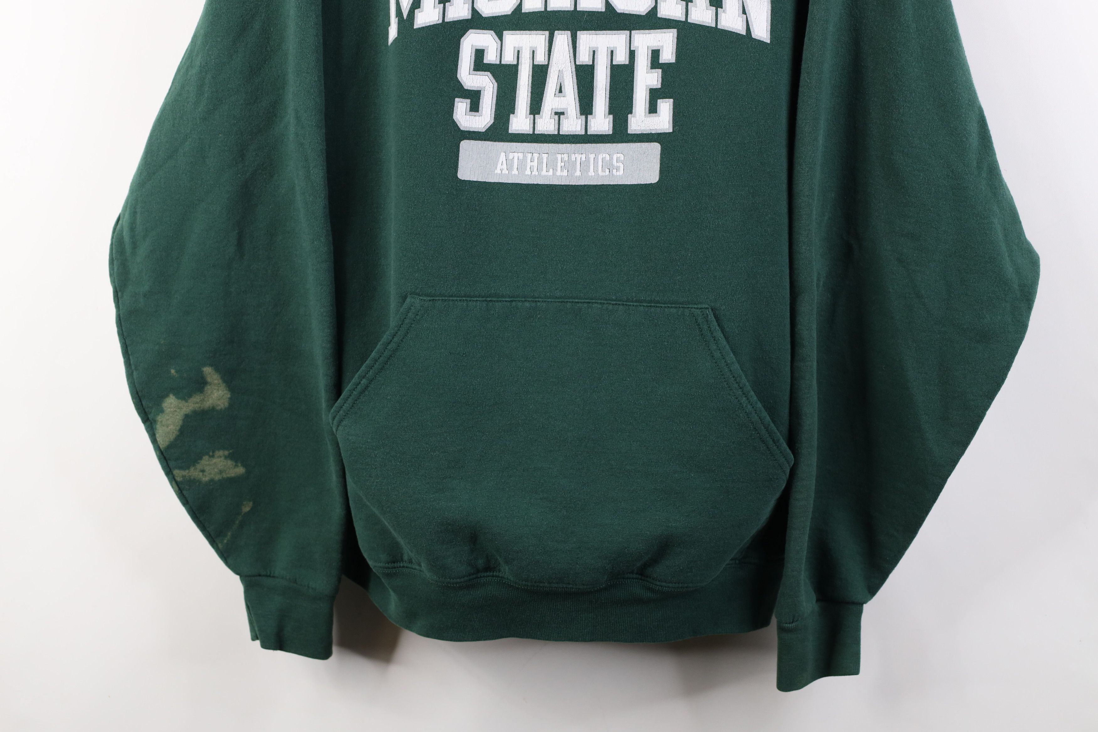 Vintage Vintage 90s Michigan State University Athletics Hoodie Size US L / EU 52-54 / 3 - 3 Thumbnail